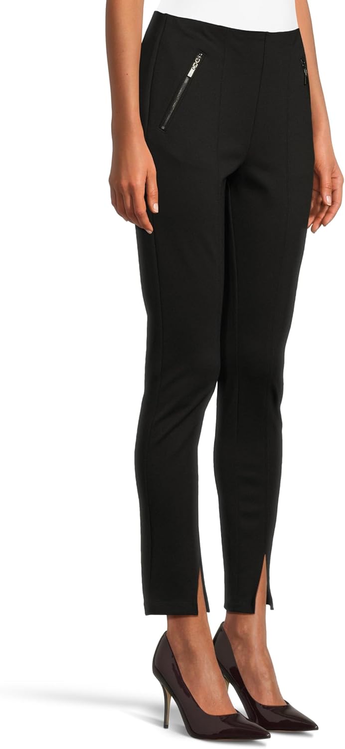Liverpool Womens Petite High-Rise Pull-on Legging with Slit Hem - Image 2
