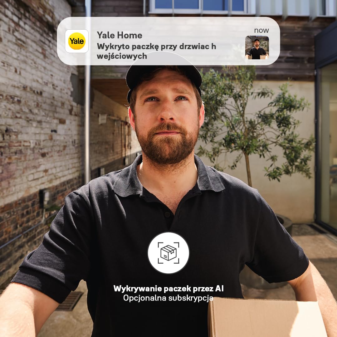 Yale Smart Wideodomofon: Full HD, dwukierunkowe audio, nagrania po wykryciu ruchu, strefy prywatności, tryb nocny, połączenia w czasie rzeczywistym, Yale Home