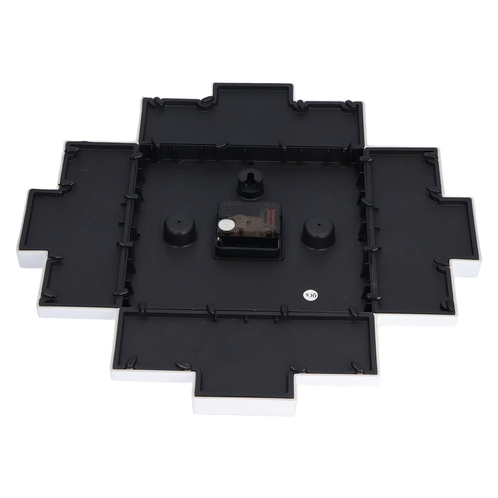 Reloj de Pared con Marco de Fotos Blanco de 15,35 Pulgadas, Reloj Personalizado con Múltiples Fotos para Decoración del Hogar, Reloj de Pared para Sala de Estar Y Dormitorio