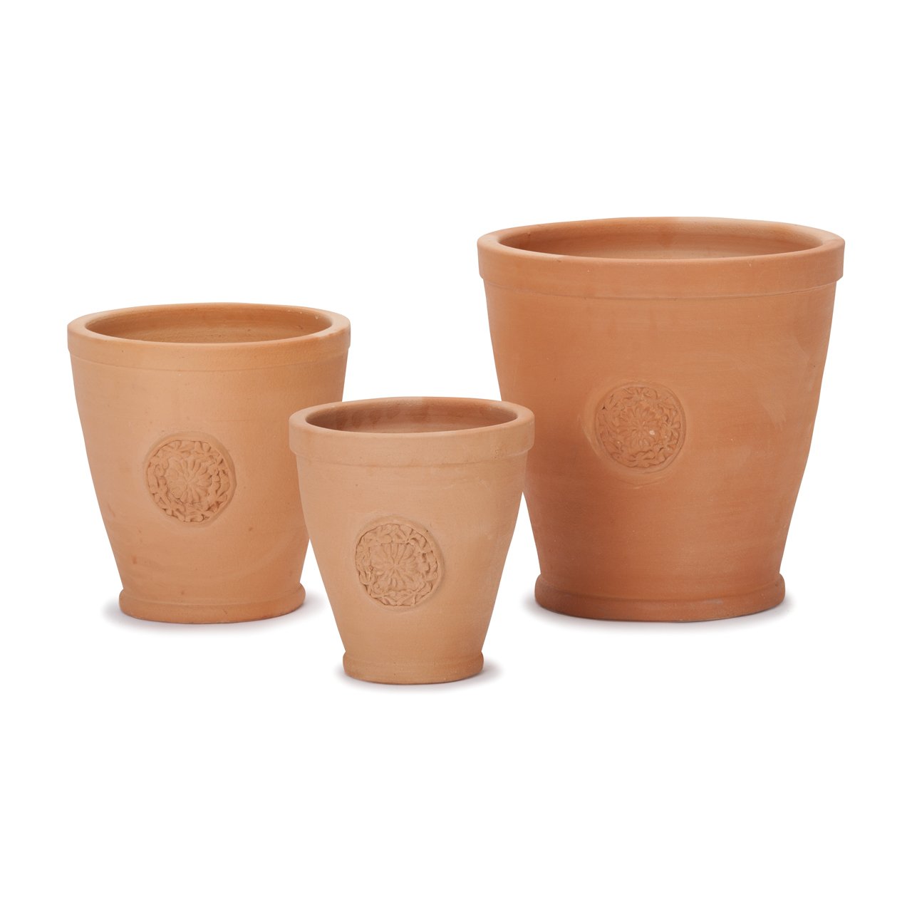 Amazon | 植木鉢 テラコッタ E-39 3SET(L/M/S) | 鉢