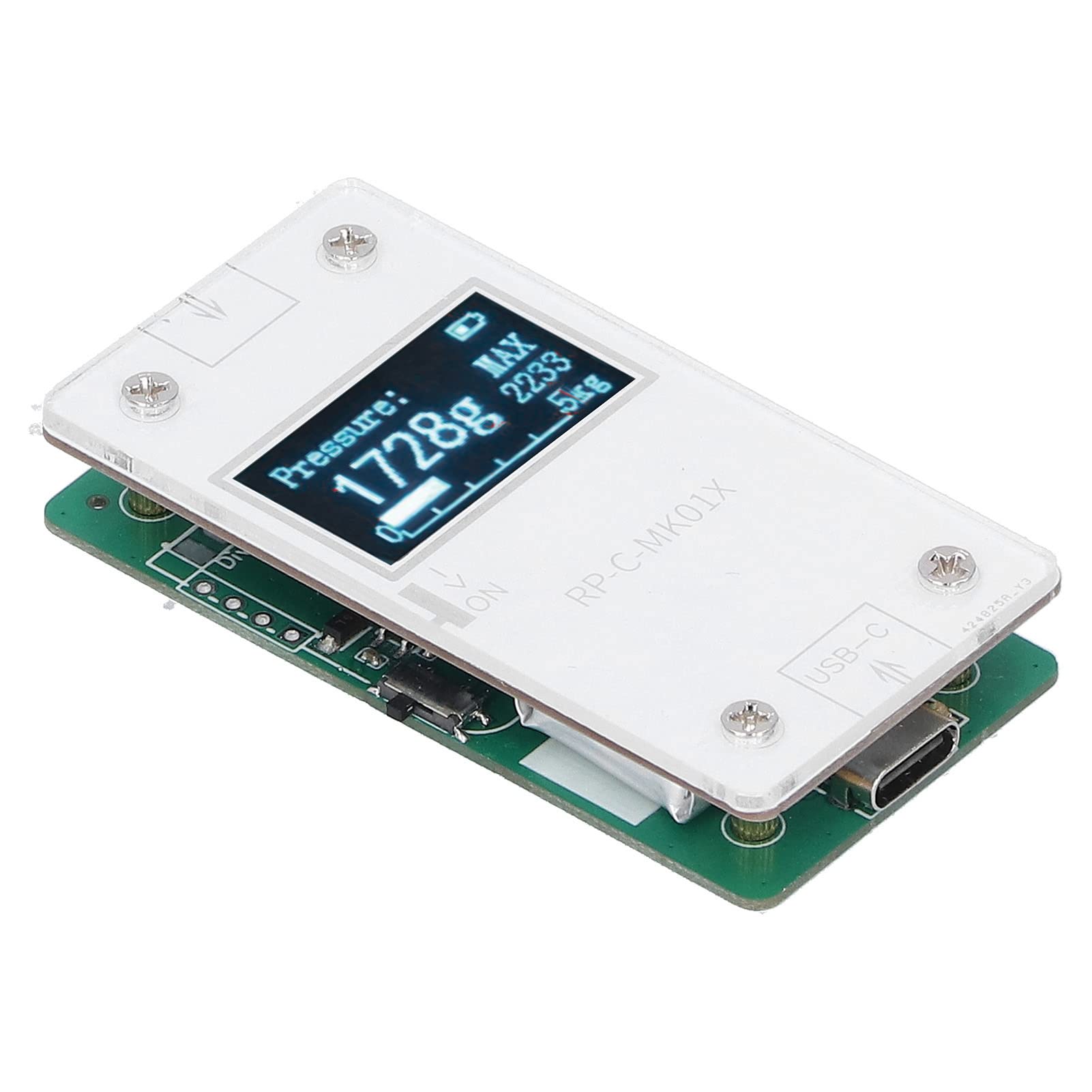 CHICIRIS Módulo de pantalla de sensor de presión ultradelgado con pantalla de plexiglás transparente, batería de larga duración - para proyectos de bricolaje