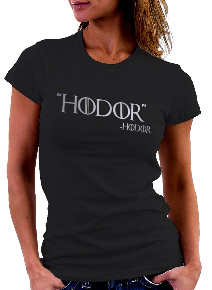 Women's Hodor Quote | Game of Thrones T-Shirt White Large