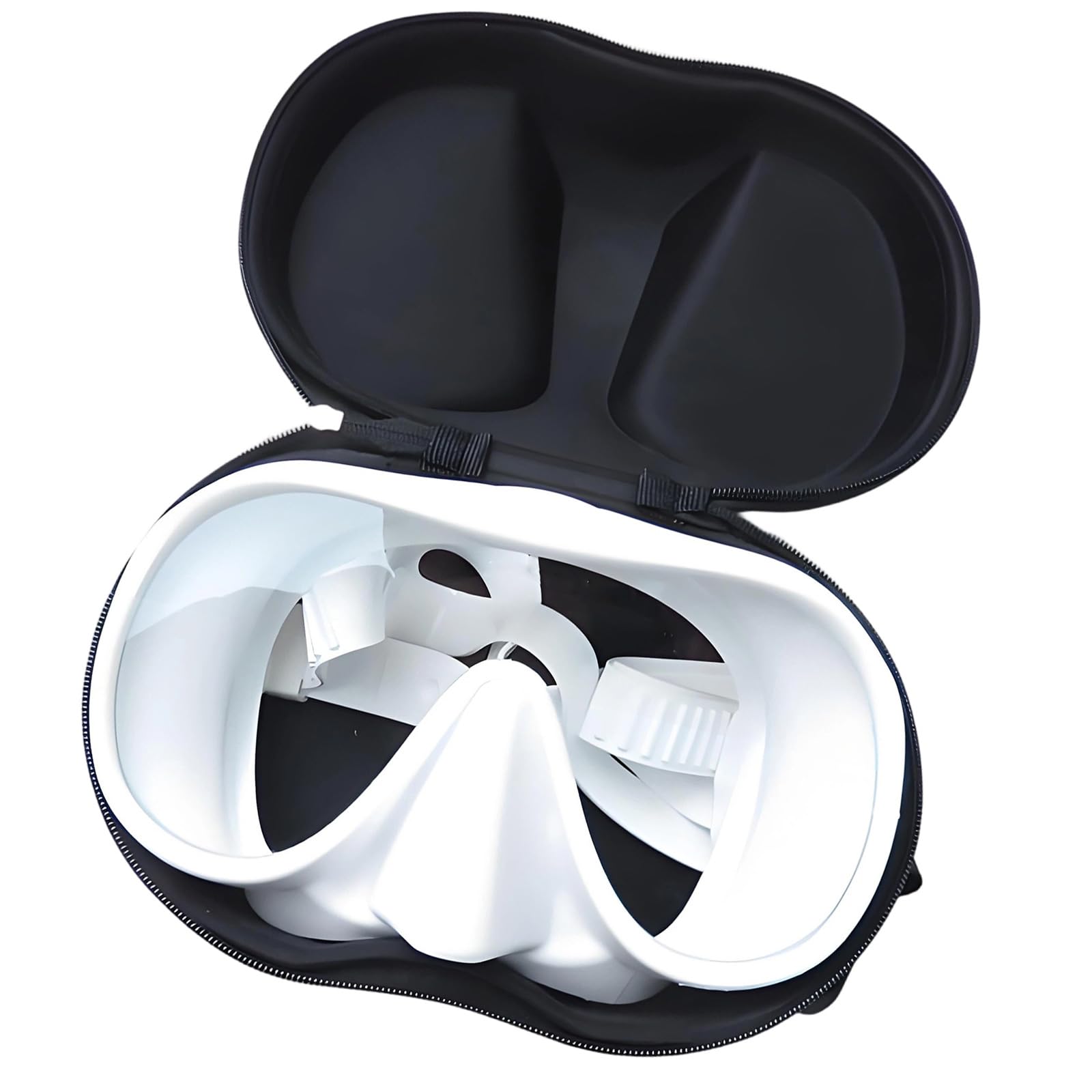 Gafas de buceo, lentes de ángulo ancho, cómodas gafas de silicona para la cabeza para natación submarina y esnórquel, lente única
