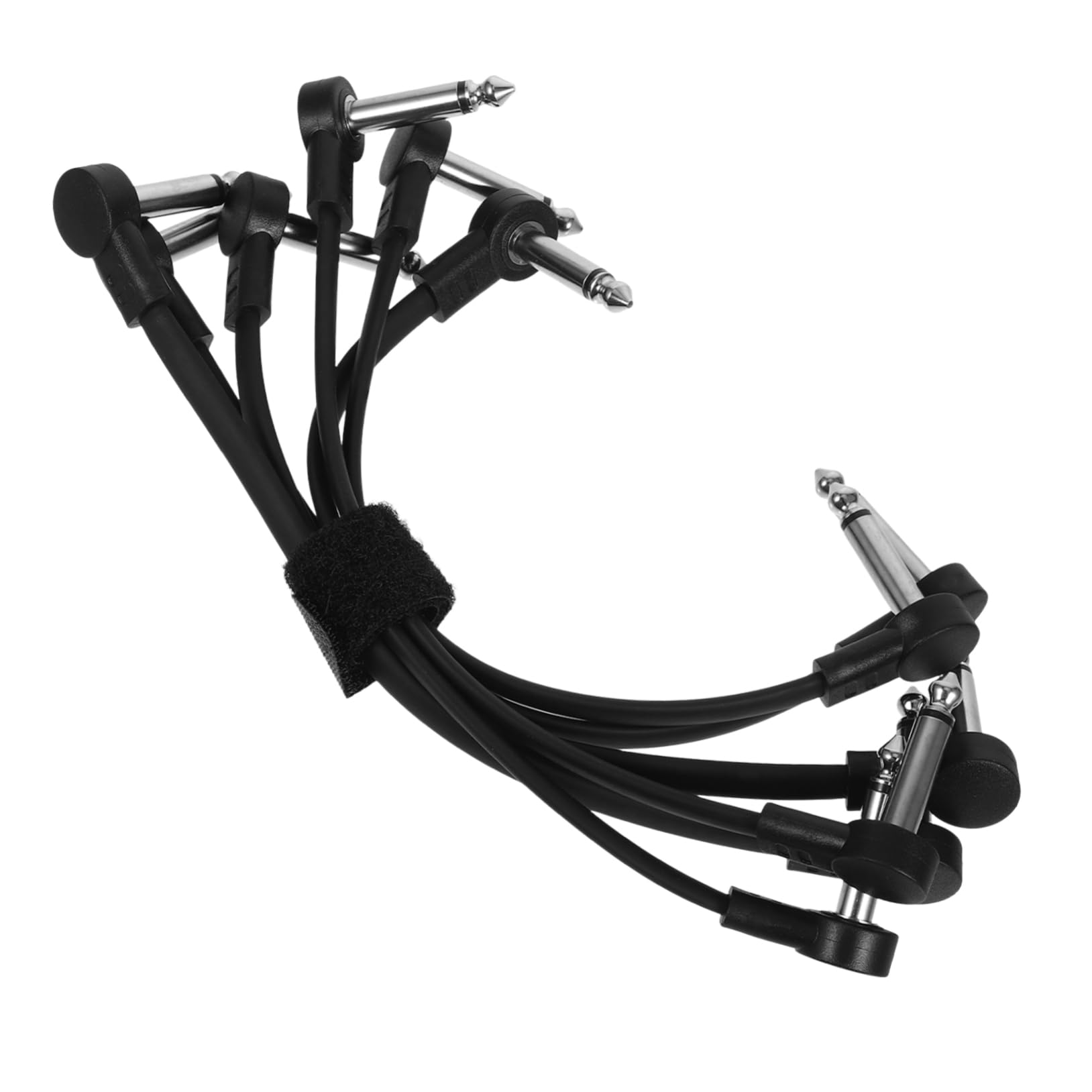 YARNOW 3 Series Alambre De Guitarra Guitars Con Aislado Enroscado Cables Dirigir Cable De Instrumento De Guitarra Cable De Guitarra Electrica Cobre De Negro 6 Piezas*3