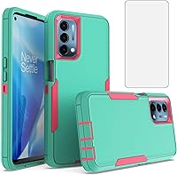 Vista 10 de Asuwish Funda protectora para OnePlus Nord N200 5G con protector de pantalla y accesorios de celda híbridos delgados de doble capa, accesorios