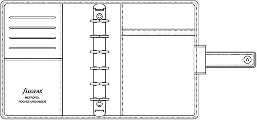 Miniatura 3 de Filofax Metropol - Organizador personal para papel, 2020, color negro