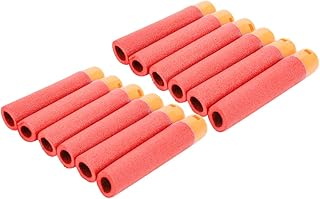 EVA Bullets, Toy Bullets 9.5cm Red Bullets, 10Pcs for Boys Shooting Games Outdoor Girls