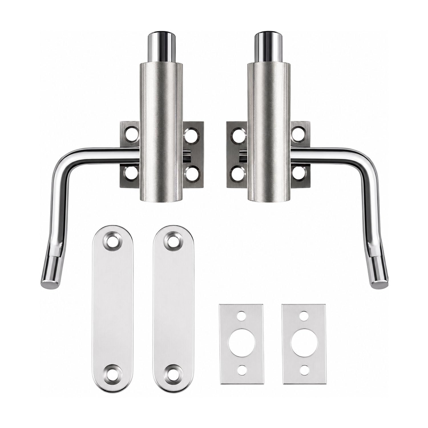 Volo Premium Automatic Cam Tower Bolt/Kent Tower Bolt/Tower Bolt/Door Latch/kundi/chitakni/Chitkini (Brass TowerBolt) (Silver Satin Finish) (1 Set)-image-40