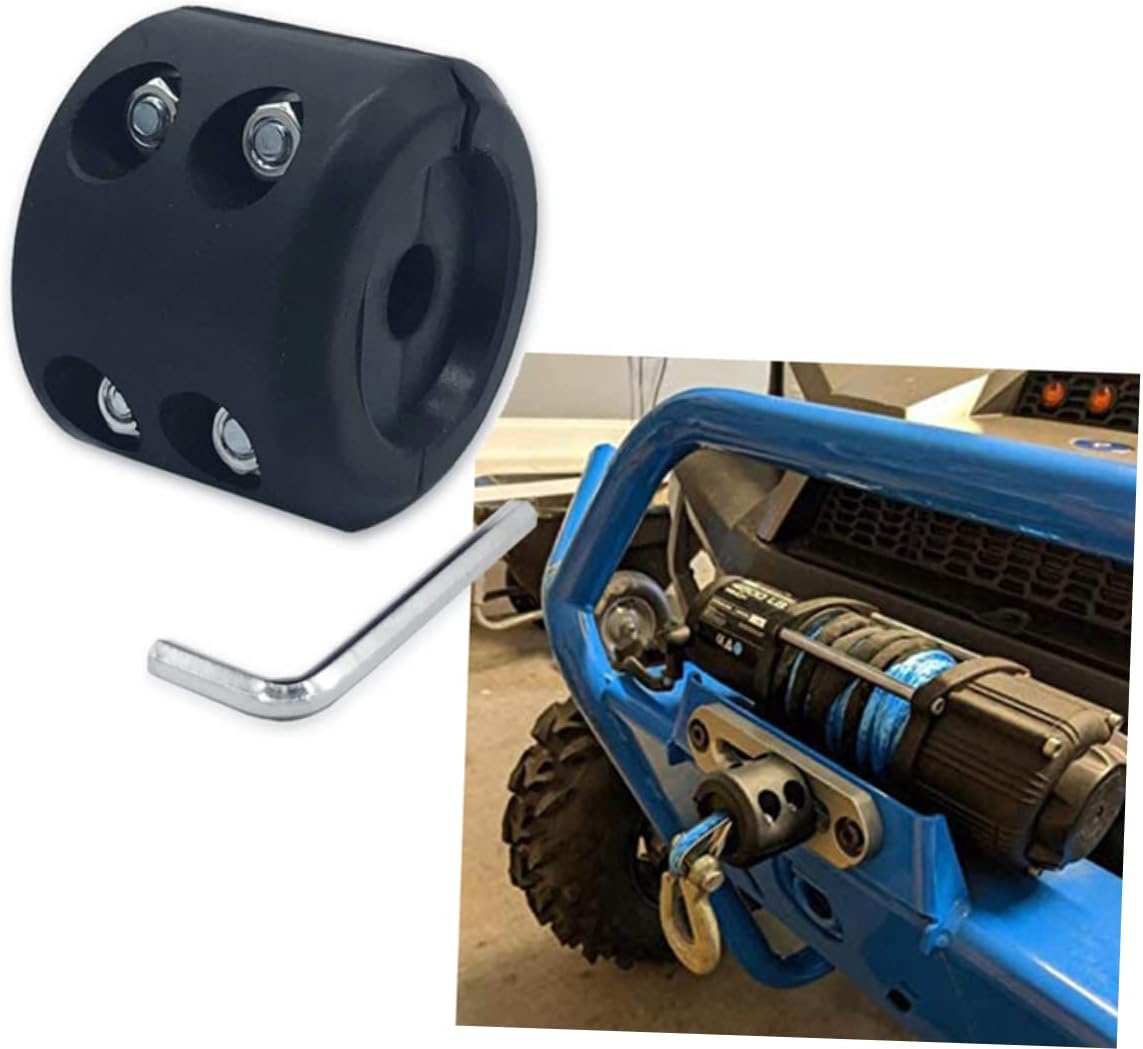 2pcs Winch Cable Stoppers Hook Protector and Construction Safeguards Winch Motor and Gears for ATV and Utv Applications