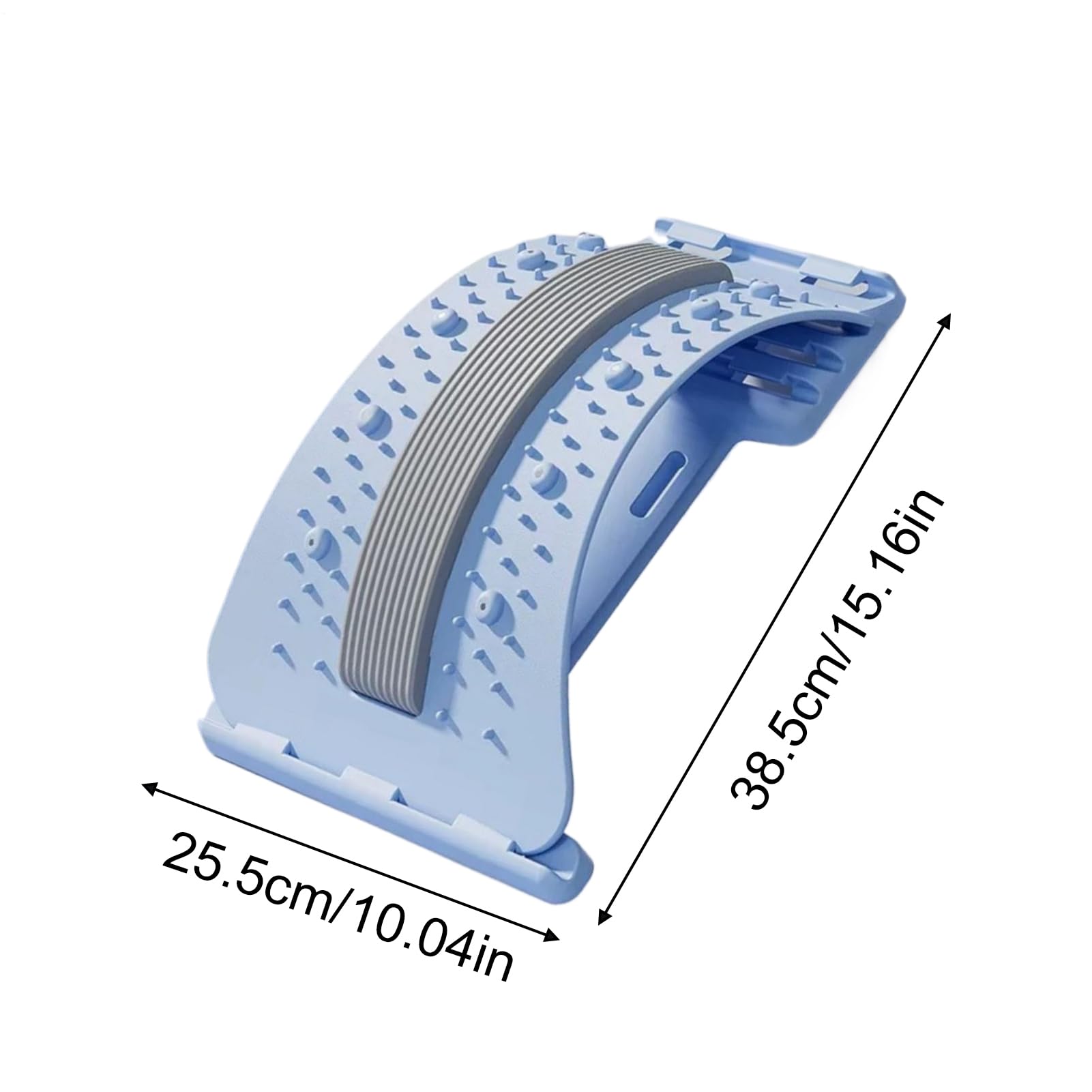 Rückenstützbrett Lendenwirbel Lsäule Massagegerät 4Stufig Einstellbar, Rückenstrecker Gerät Ergonomisch, Rückendehner Orthopädischer & Nackenstrecker, Rückentrainer Für Schmerzlinderung Wirbelsäulen