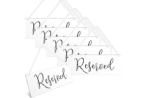 6 Pcs Reserved Signs for Family Styled Weddings