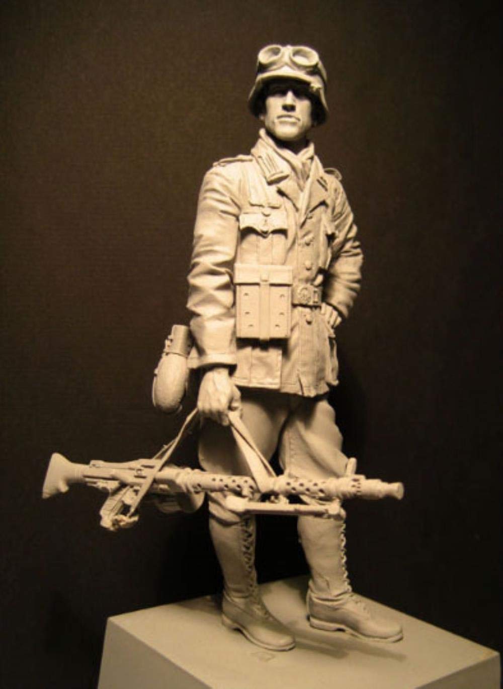 Figurine soldat infanterie 1/16 pour diorama historique kit résine 120mm