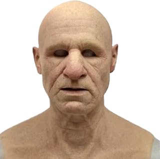realistic mask, halloween old man mask horror realistic face breathable soft latex for Halloween cosplay costume, masquerade, joke