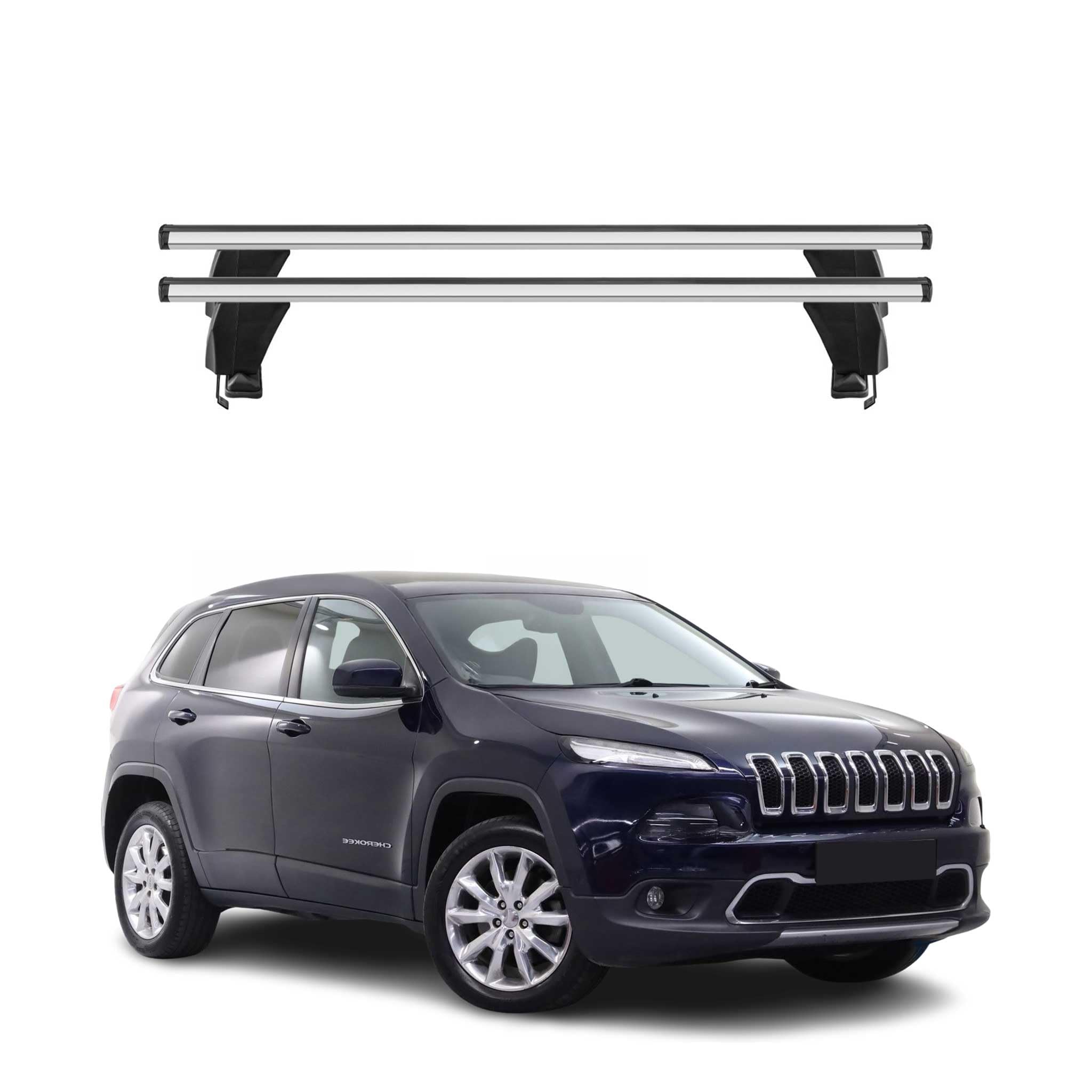 Menabo Barres de Toit compatibles avec Infiniti QX30 2016-2019 en Aluminium 75 kg Noir 2 Points de Fixation pour Porte-vélos, coffres de Toit, Porte-Skis verrouillables
