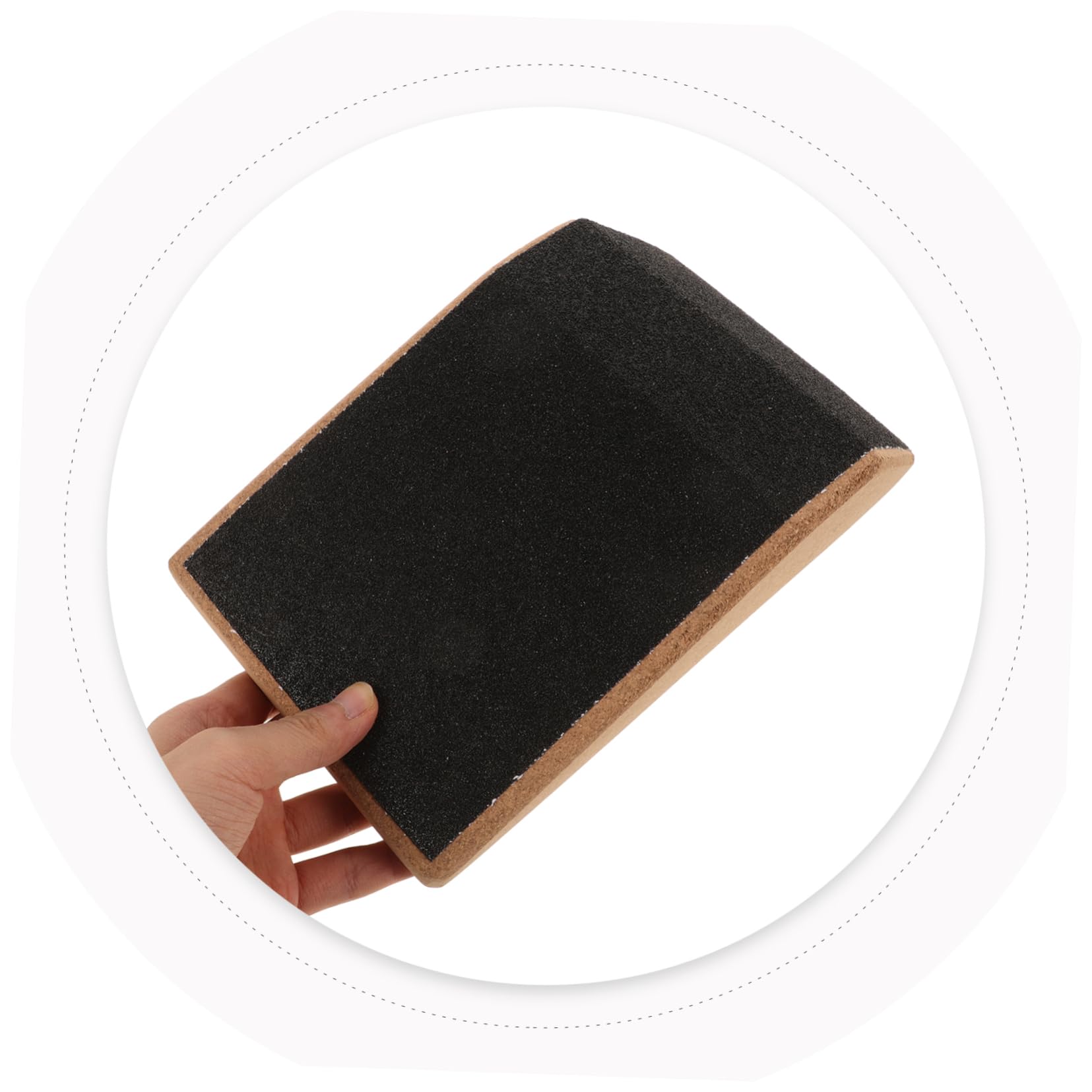 Bloque de Yoga de Corcho para Fitness, Antideslizante | Rampa Inclinada para Pantorrilla, Uso en Interior, Resistente Compresión, Fácil de Guardar y Llevar