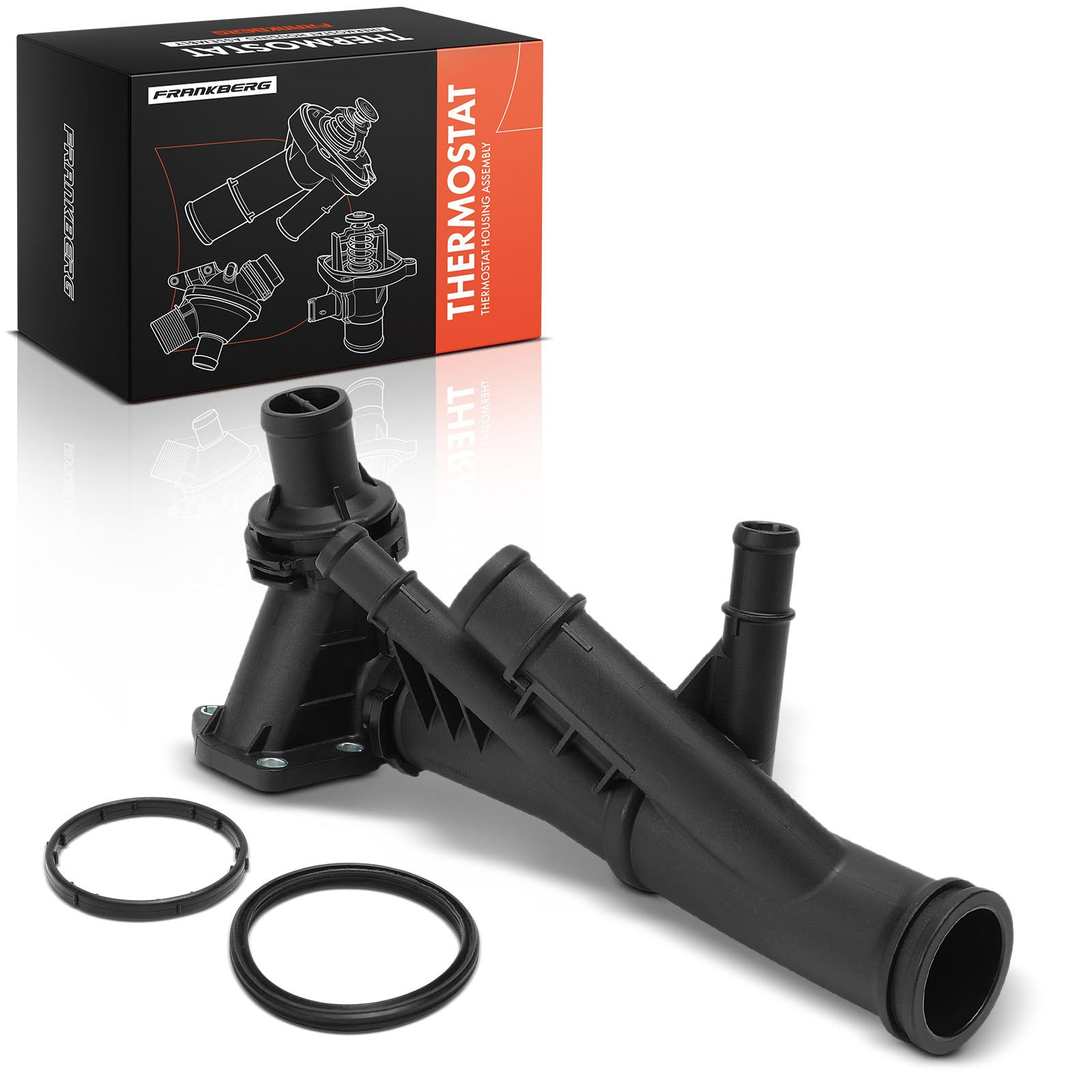 Frankberg Termostato liquido di raffreddamento diesel 04L121026P | Compatibile con: T.o.u.r.a.n 5T1, A1 Sportback 8XA 8XF, A3 Limousine 8VM 8VS, A3 8V1 8VK, Croce a T C11 D31