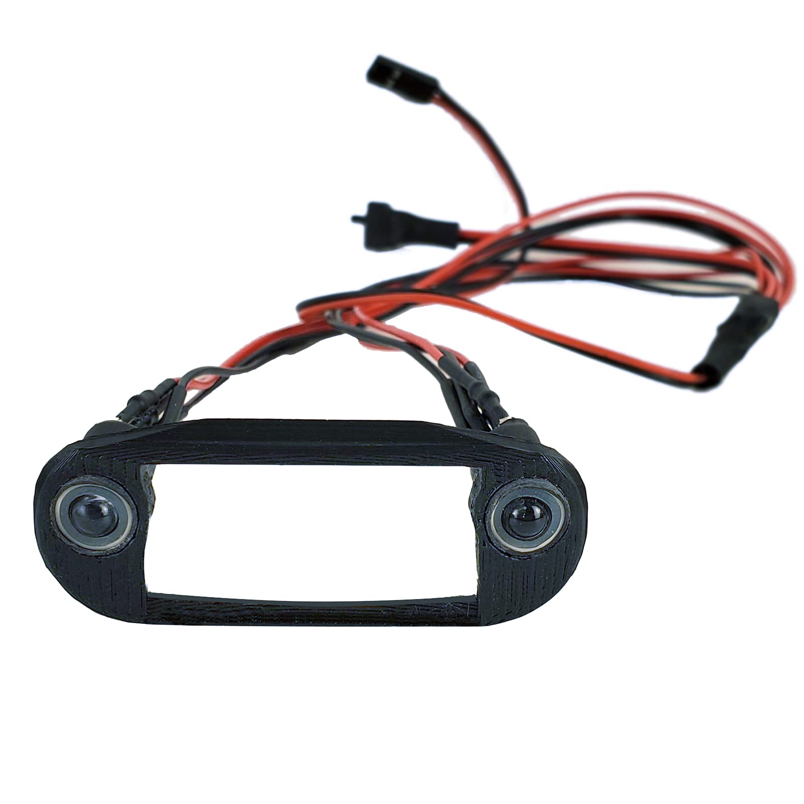 RC-Hub Front Light Lamp LED Headlight Set for 1/24 Axial SCX24 AXI00002 AXI00005 RC Crawler Car (White+Green)