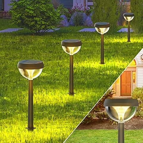 Linkind Castle Solar Wegeleuchten, 3000K Warmweiß Solarlampen Cover