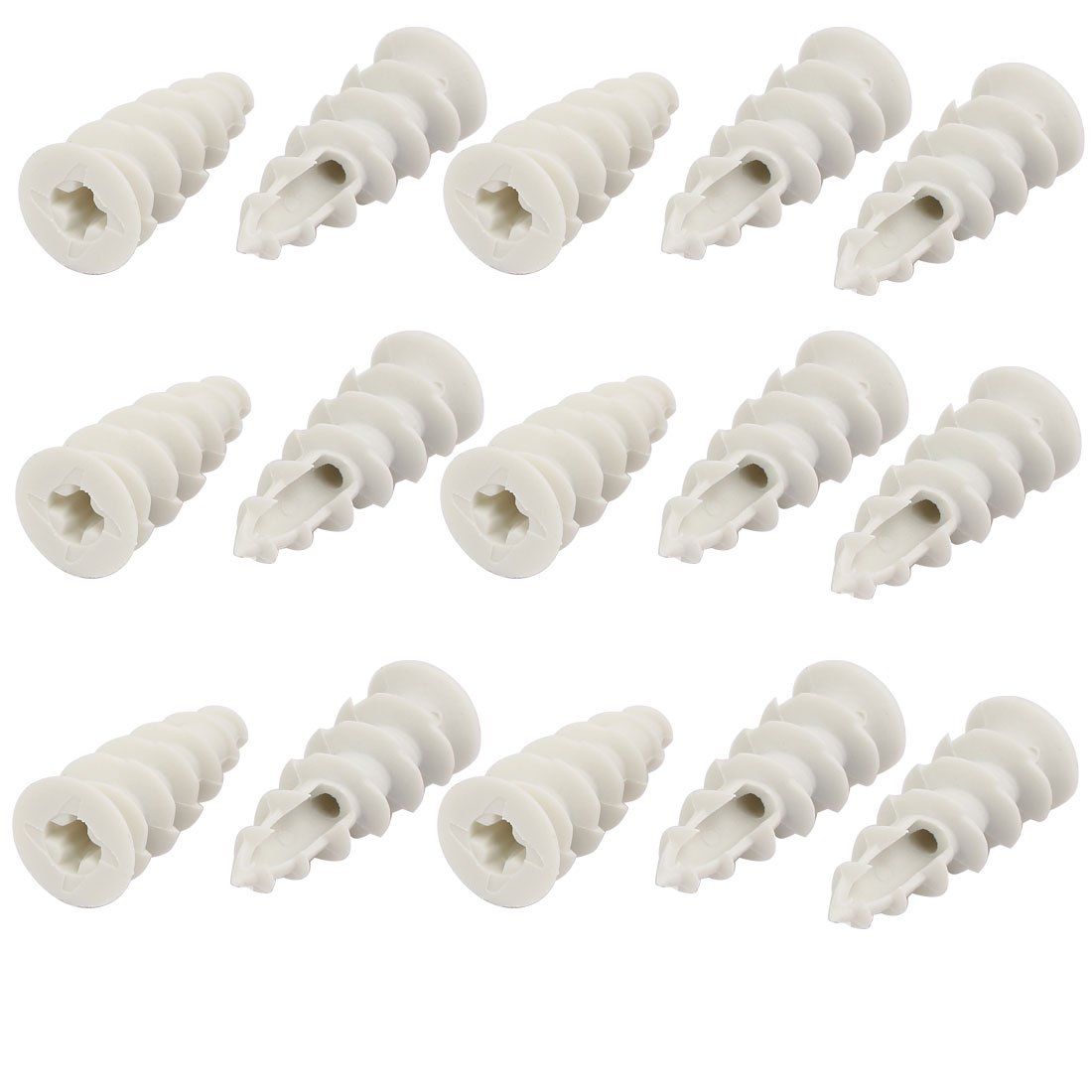 Aexit 14mm x 38mm Nylon Hollow-Wall Self-Drilling Drywall Anchor 15pcs (556ec8593219efba057ad89247055793)