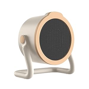Calefactores Para Interiores - Calentador Portátil Silencioso 500W para Oficina y Escritorio - Ventilador Térmico 360 Grados Para Dormitorio Estudio Garaje Camping | Calefactor para Garaje Dormitorio