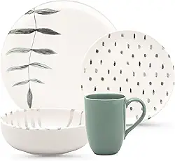 Oxford Aparelho De Jantar 16 Peças Flat Samambaia