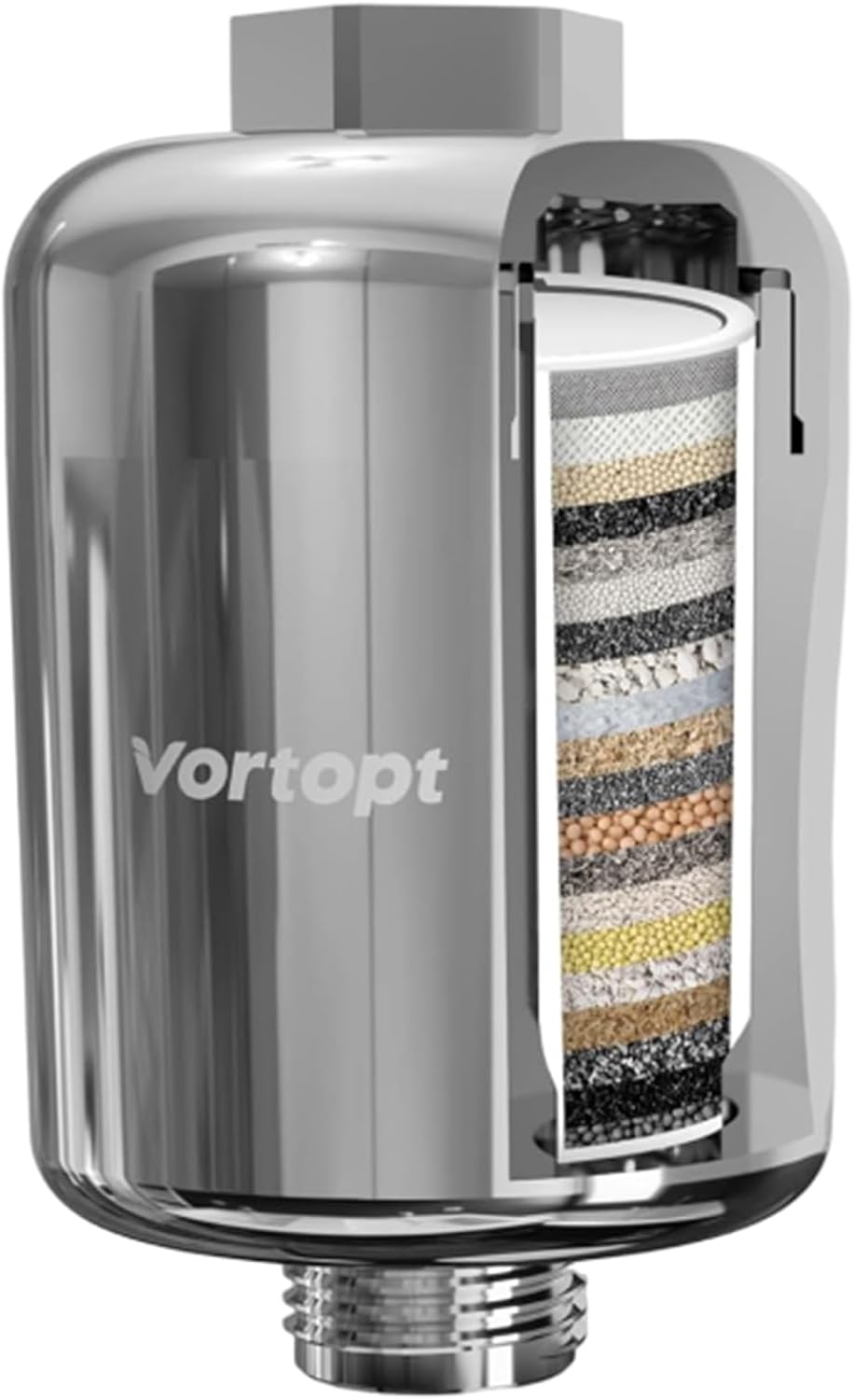 Duschfilter Gegen Hartes Wasser - 25-Stufen Filterung Für Weicheres Haar & Haut