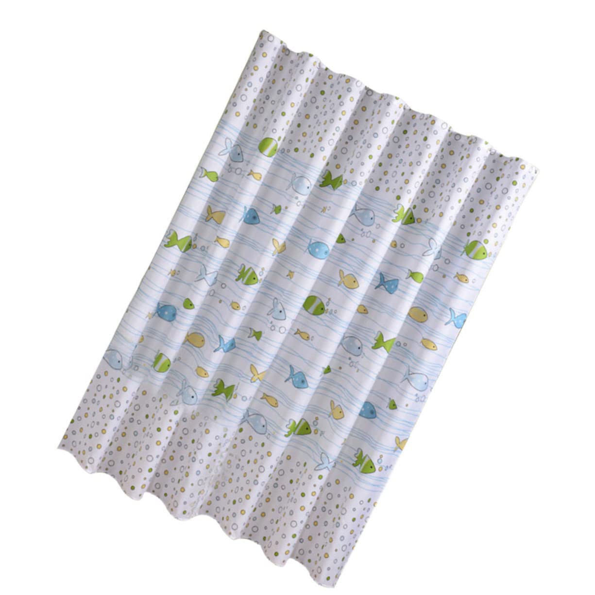 Cortina de Ducha para Baño Infantil de Poliéster con Patrón de Dibujos Animados y Ganchos, Decoración Adorable para Baño