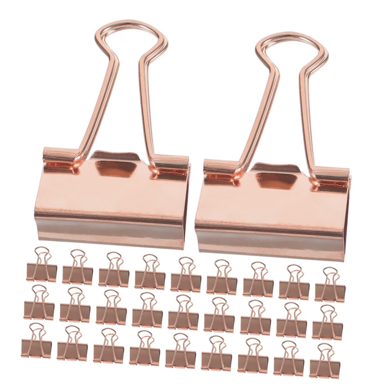 Veemoon 100pezzi Fermagli in Metallo Oro per Raccoglitori Fermagli per Planner Piccole Clip in Metallo
