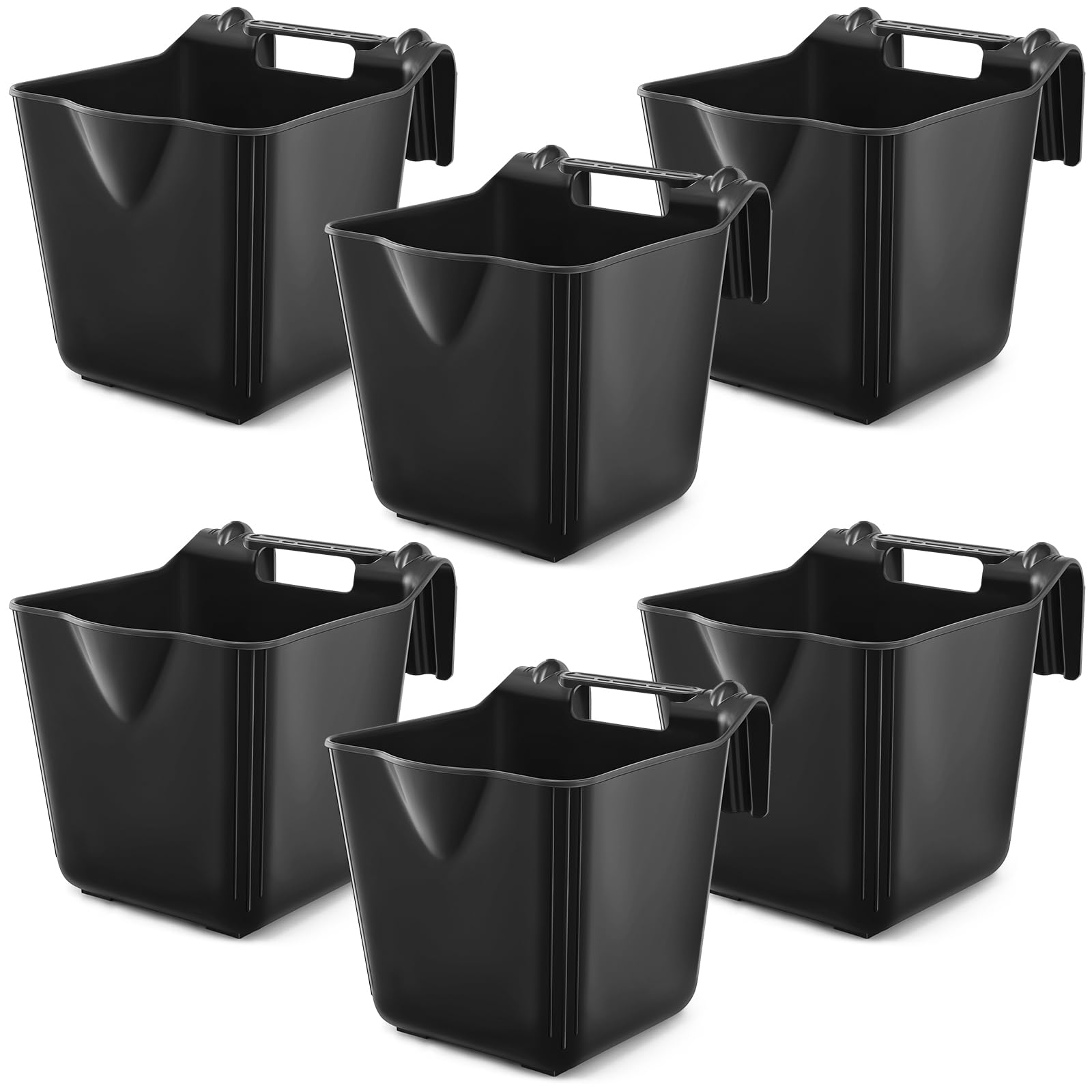 Marsui 6 Pcs 15 Quart Horse Feeders - stable supplies | Mubboo