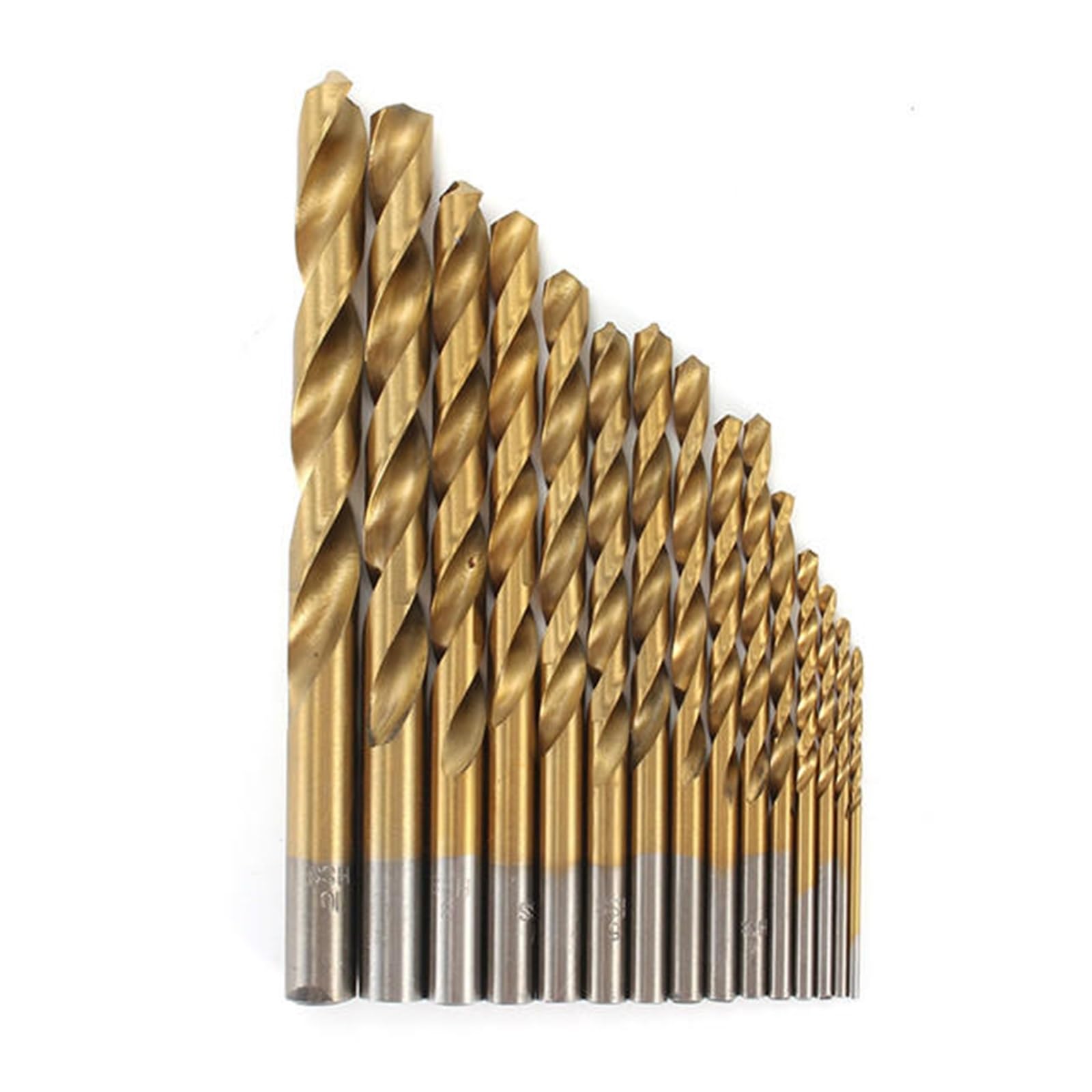 Brocas profesionales, 15 brocas helicoidales HSS recubiertas de 1,5 a 10 mm