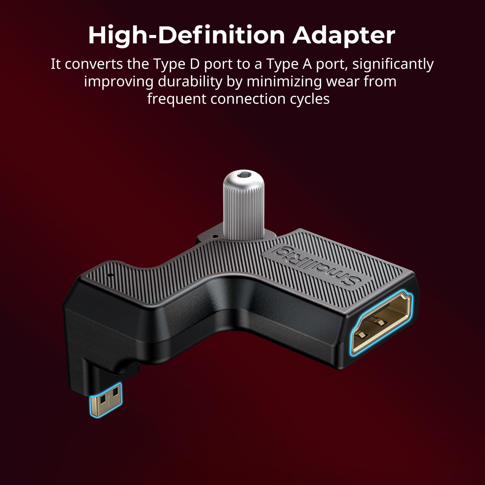 SMALLRIG Adaptateur haute définition Nikon ZR Type D vers Type A pour cage 5904 5905 5468 5467 6113-5907