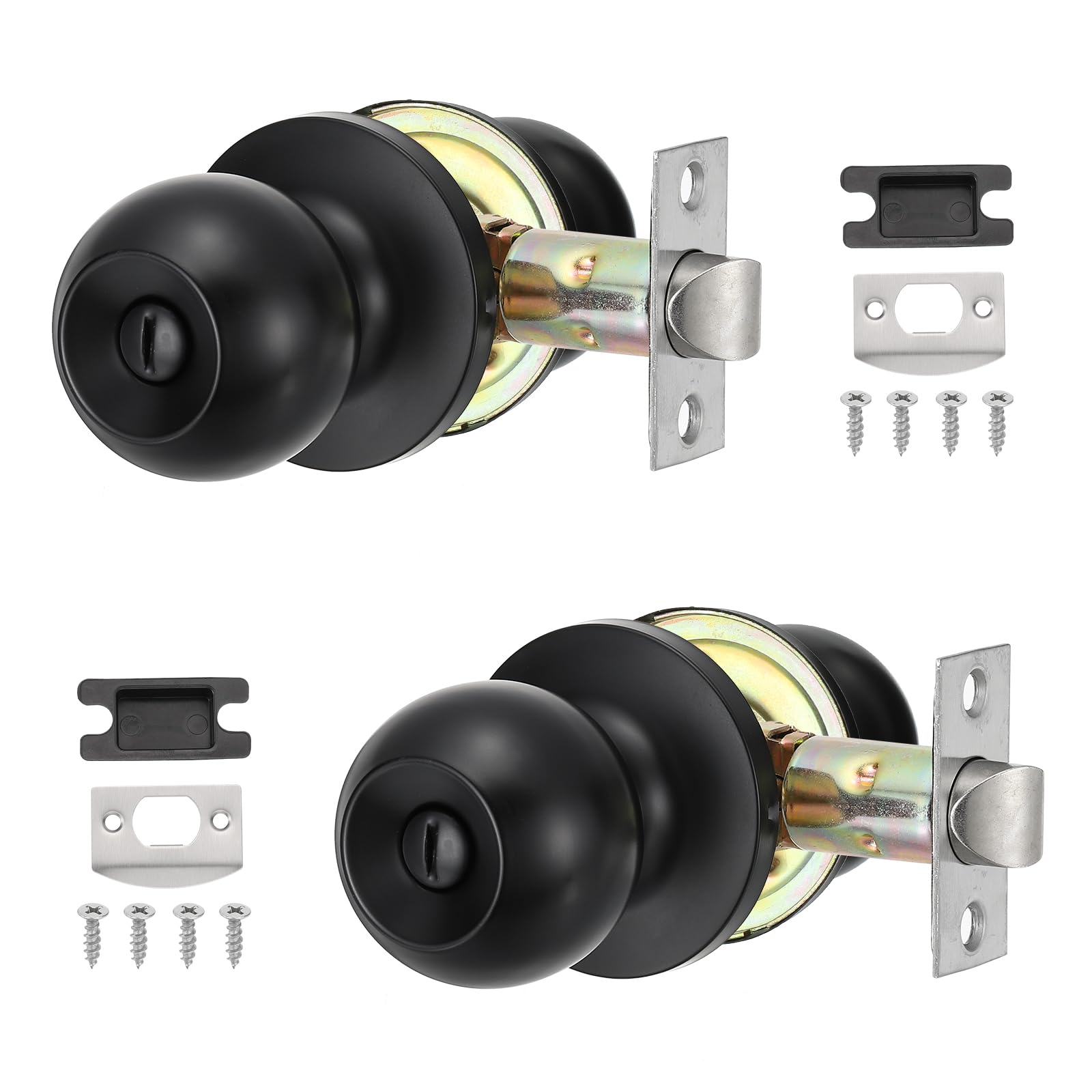PATIKIL Key Entry Door Knobs Interior