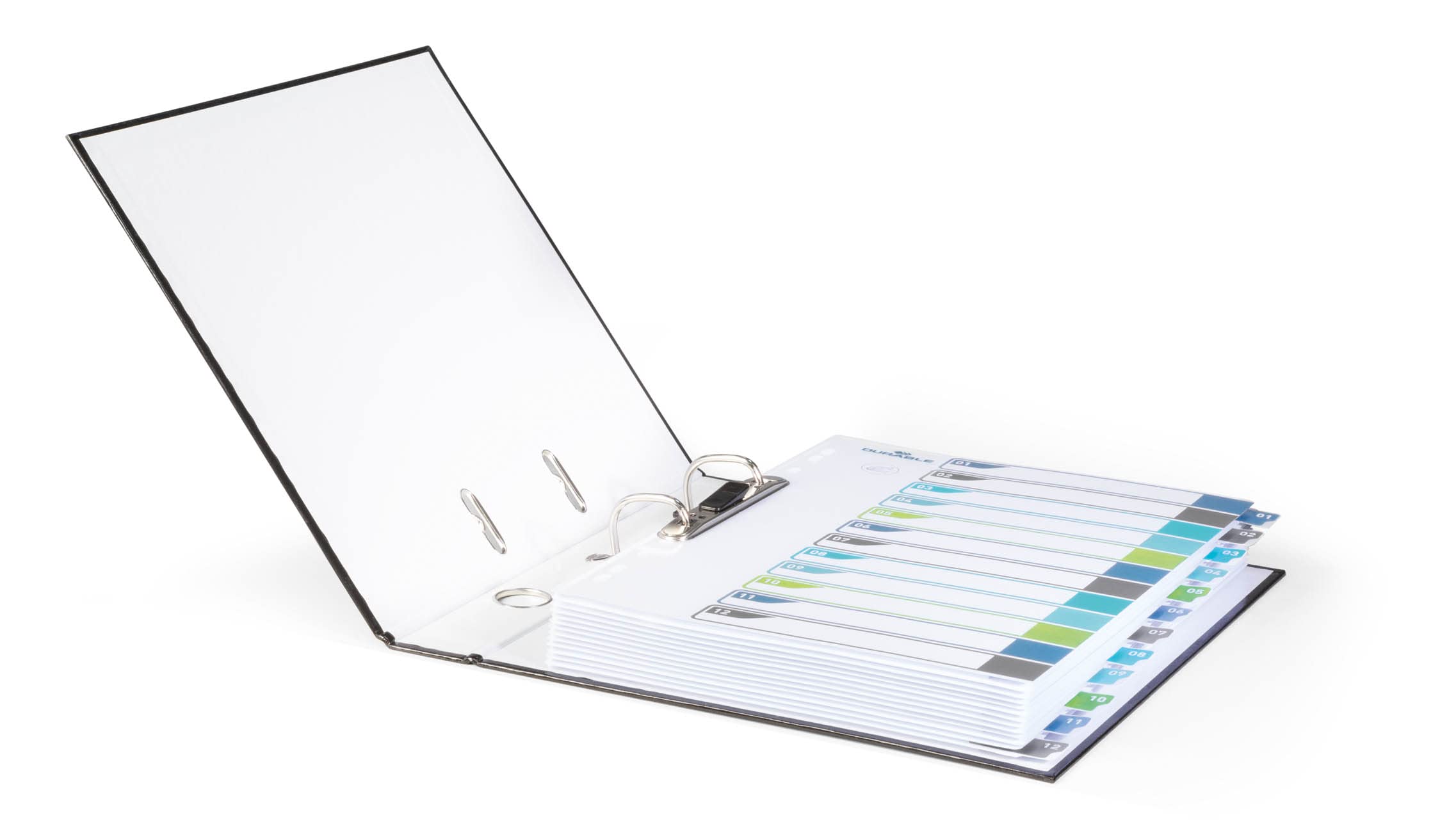 Durable Index Set 1-12 A4+ Portrait, Writable Index Organisation Sheet, 100% Recyclable, Perfect For Organising A4 Documents - Image 4