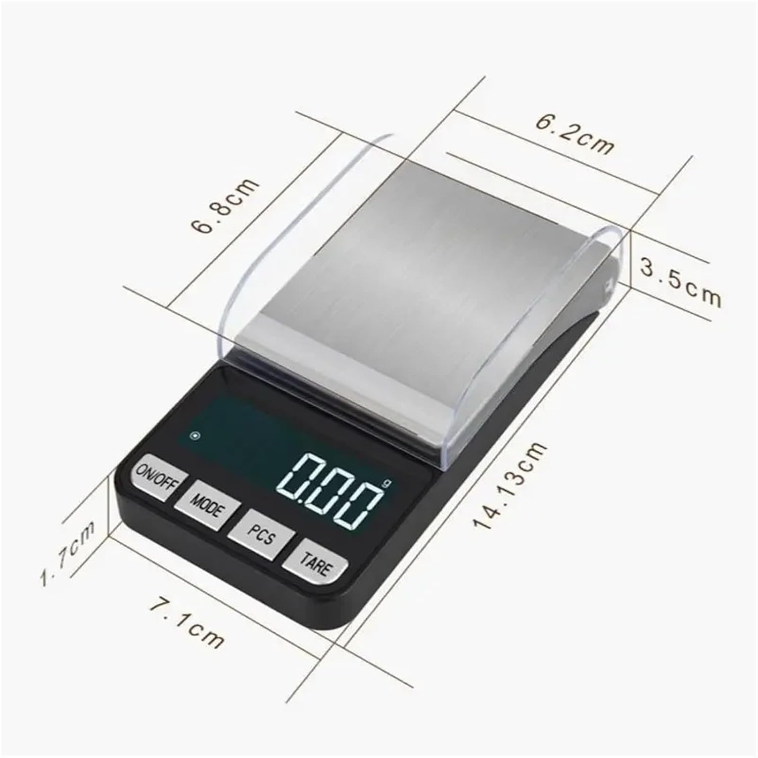 High Precision USB Charging Jewelry Scale 0.01g Mini Electronic Pocket Accurate Digital Balance Weight Gold Diamond Scale(USB Charging,500g-0.01g)