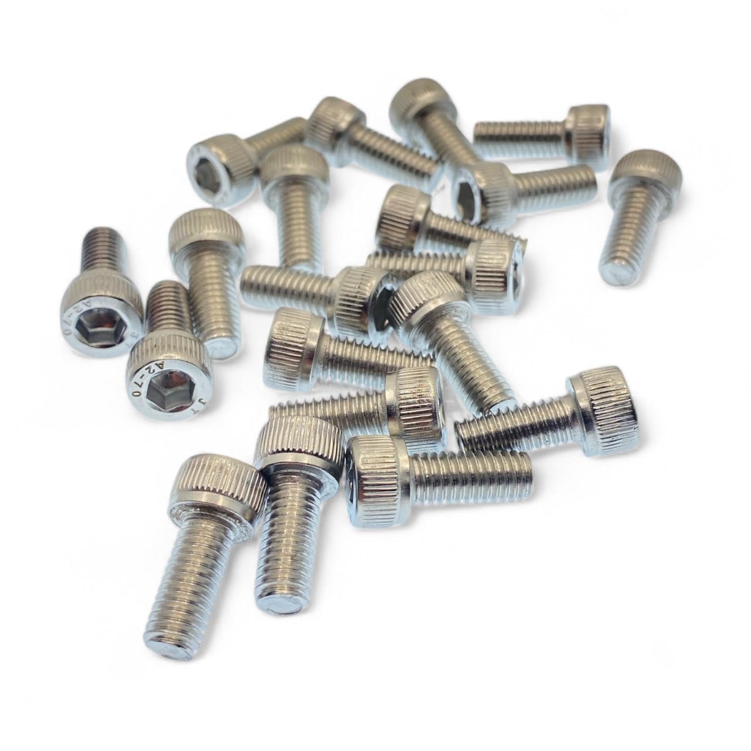 M6 x 14mm Allen Socket Head Cap Screws (20pk), ISO 4762 A2-70 Stainless Steel Allen Hex Drive Machine Screws - Image 2