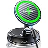 ANDERY Solo para iPhone Magsafe cargador de montaje de automóvil [carga inalámbrica rápida de 15 W, succión fuerte de 78 libras, imán fuerte de 2400 gf] Soporte de teléfono ajustable de 360° para tu