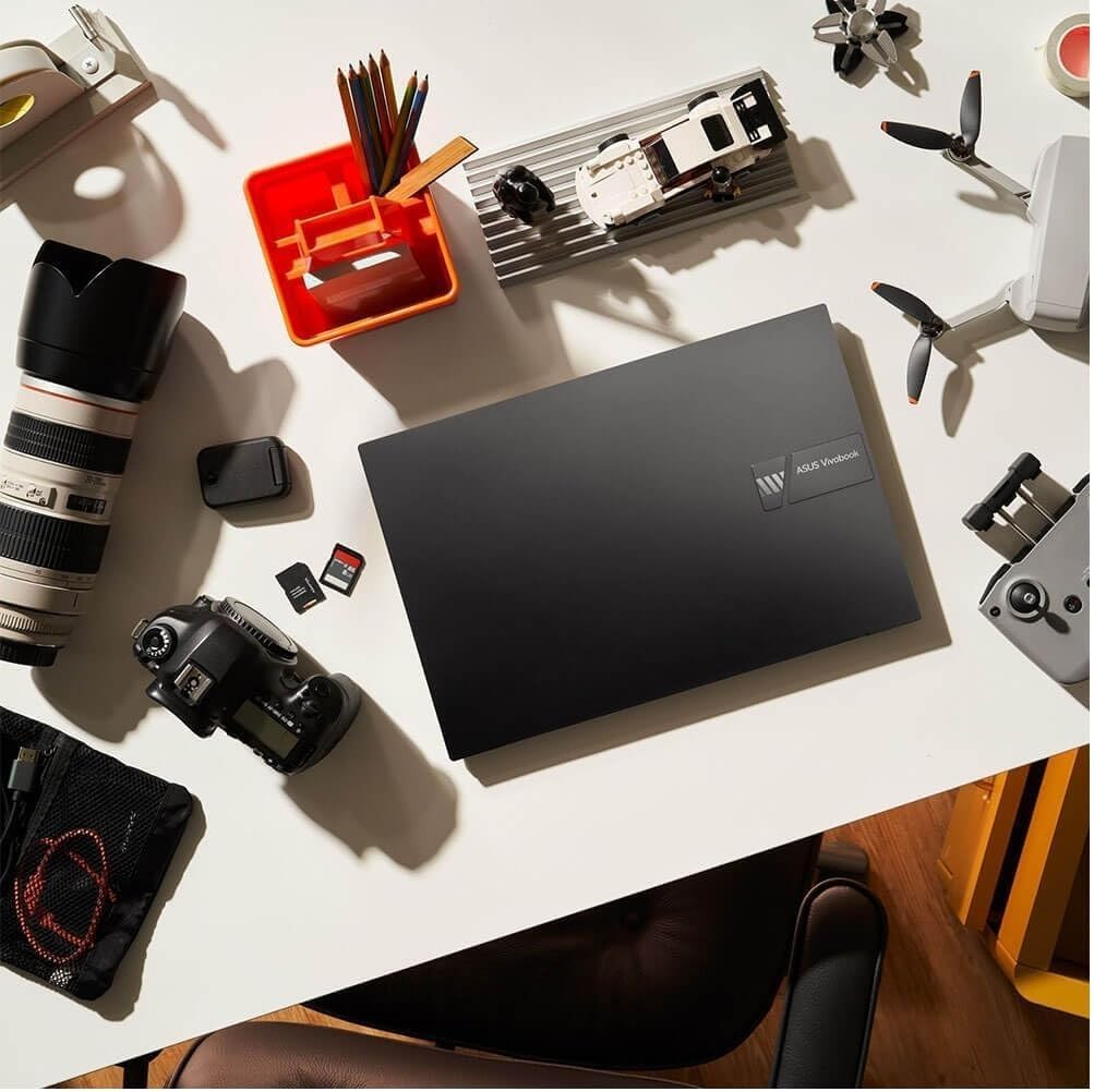 ASUS Vivobook 16 OLED Laptop 16" WUXGA 1920x1200 Display AMD Ryzen 7 7730U 16GB RAM 512GB SSD Radeon Graphics WiFi 6E Backlit Keyboard Webroot Antivirus + 2-Year Protection Plan Bundle