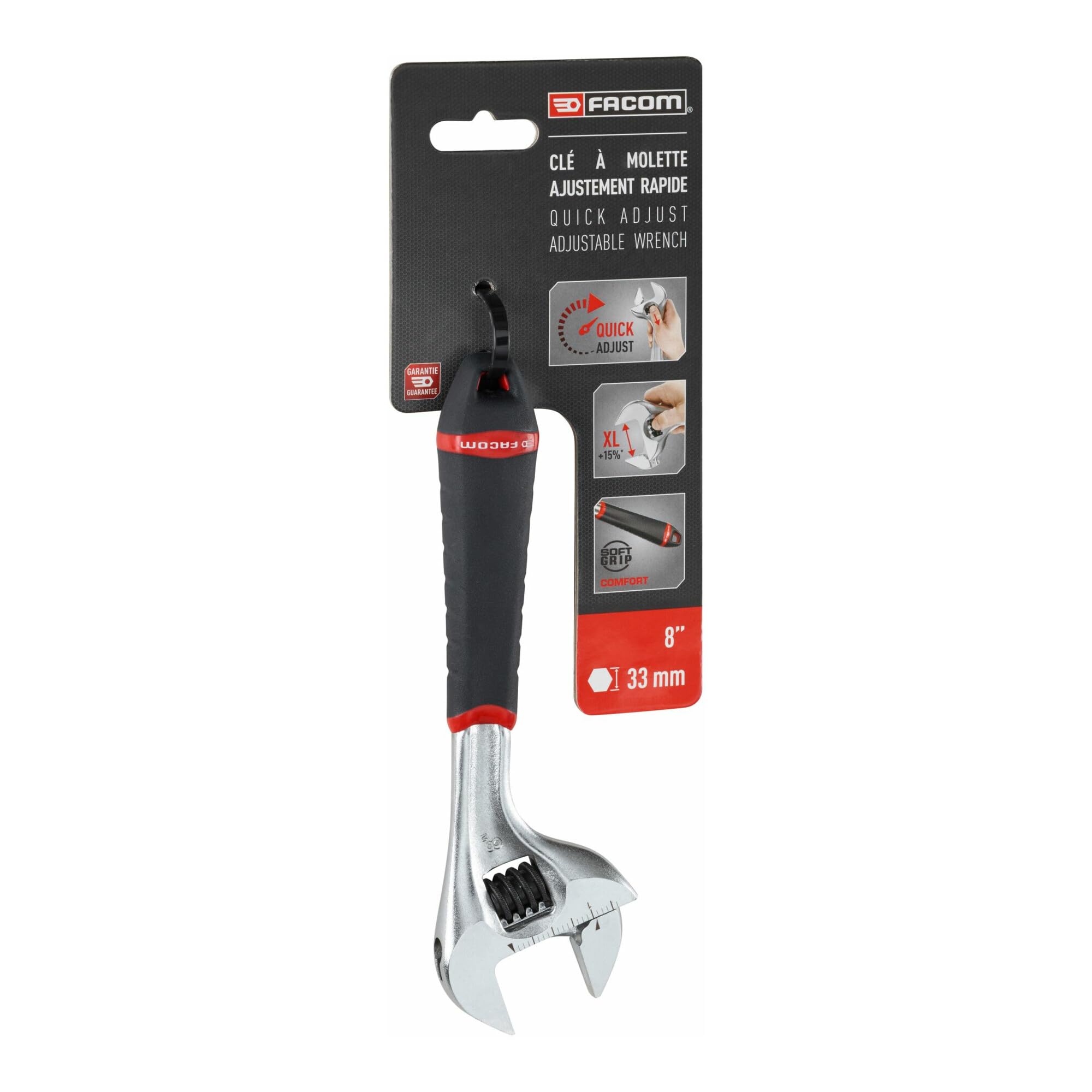 Facom LLAVE INGLESA 8 AJUSTABLE CON VAINA 101.8GPB
