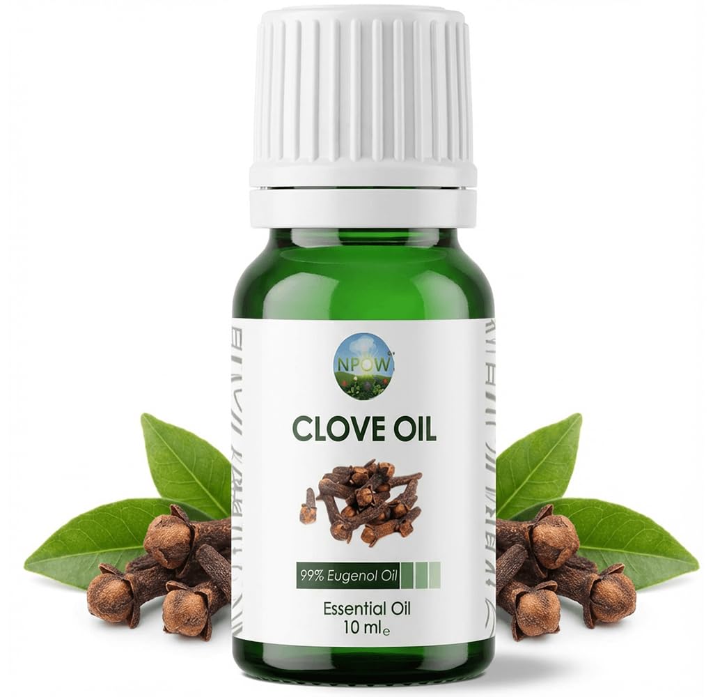 Clove Oil for Toothache Pain Relief for Adult – Oil of Cloves for Toothache Natural Dental Solution, Clove Bud Oils, Cloves Extract for Oral Care, Tooth Pain Relief and Dental Health - 10ml