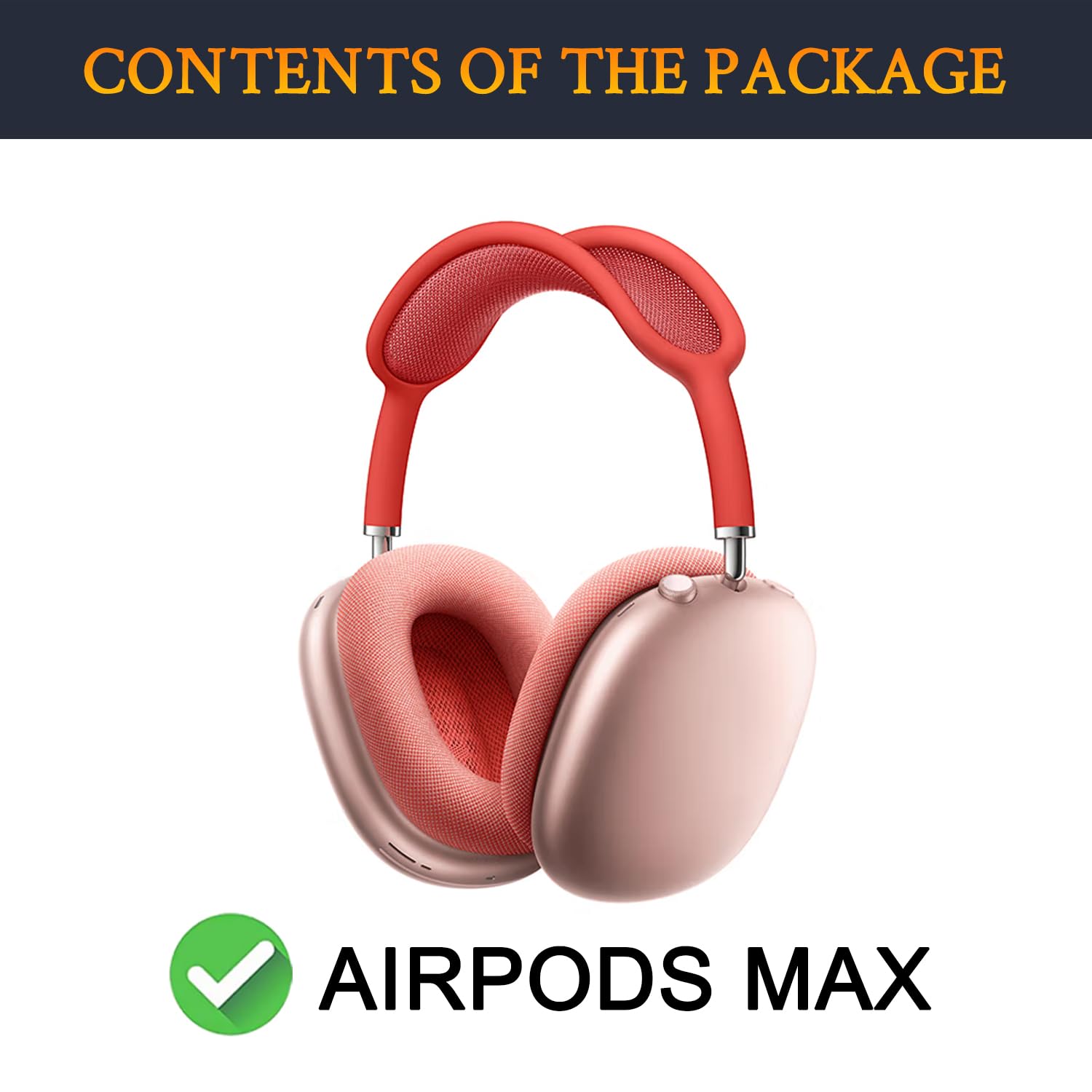 SOULWIT Replacement Kit for AirPods Max Mesh Fabric Earpads + Headband Cover + TPU Case Protector + Silicone Ear Pads Cover - Image 2