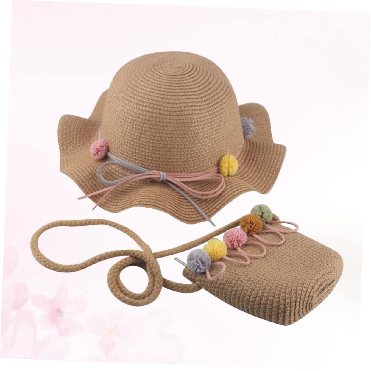 Holibanna Sombrero De Copa Sombrero De Verano para Niña De Tapa De Natación Juguetes De Playa Sombrero De Verano para Toalla De Playa para Arena para Khaki Bambú