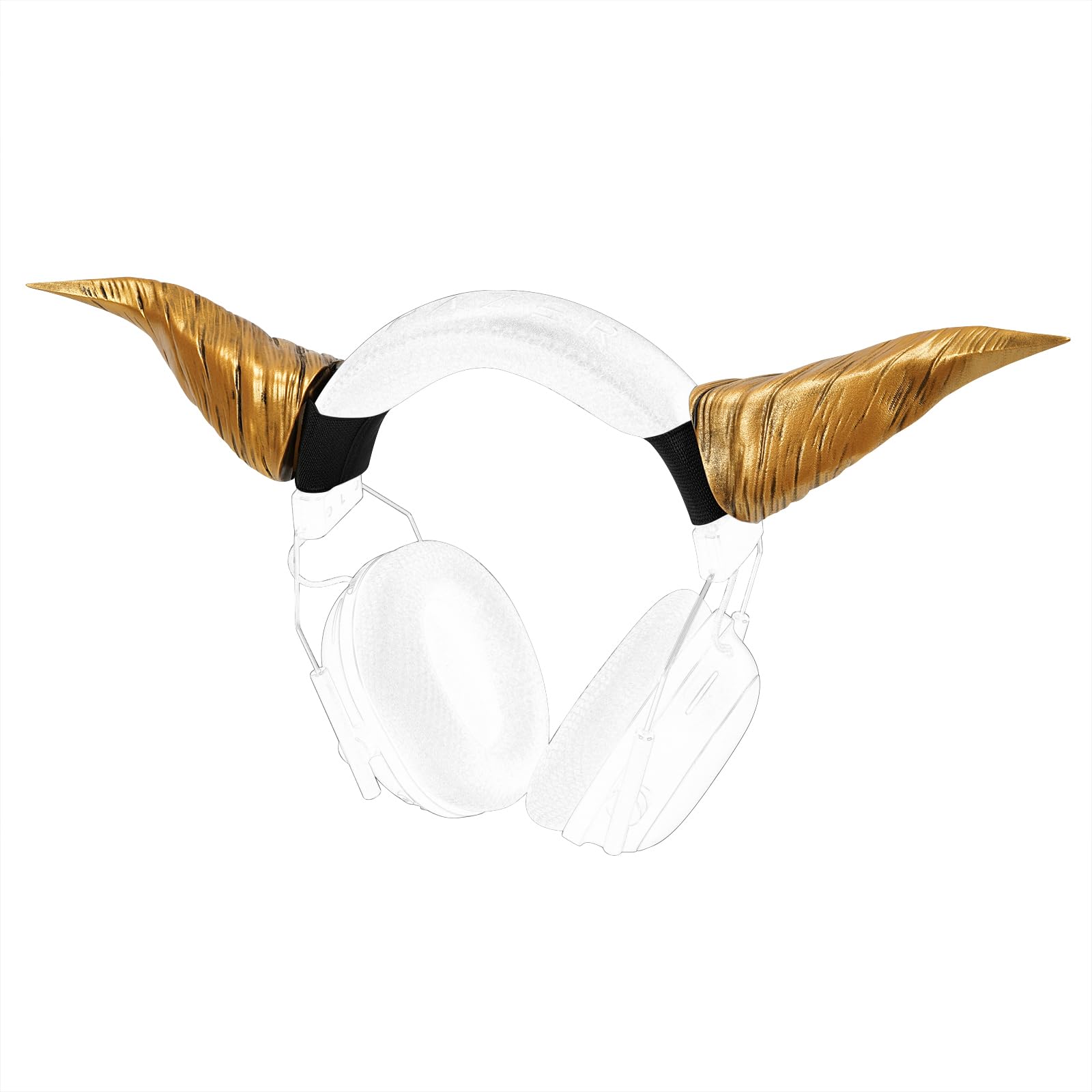 GEEKRIA 3D Printed Demon Horns for Over Ear Headphones Handmade Devil Headband