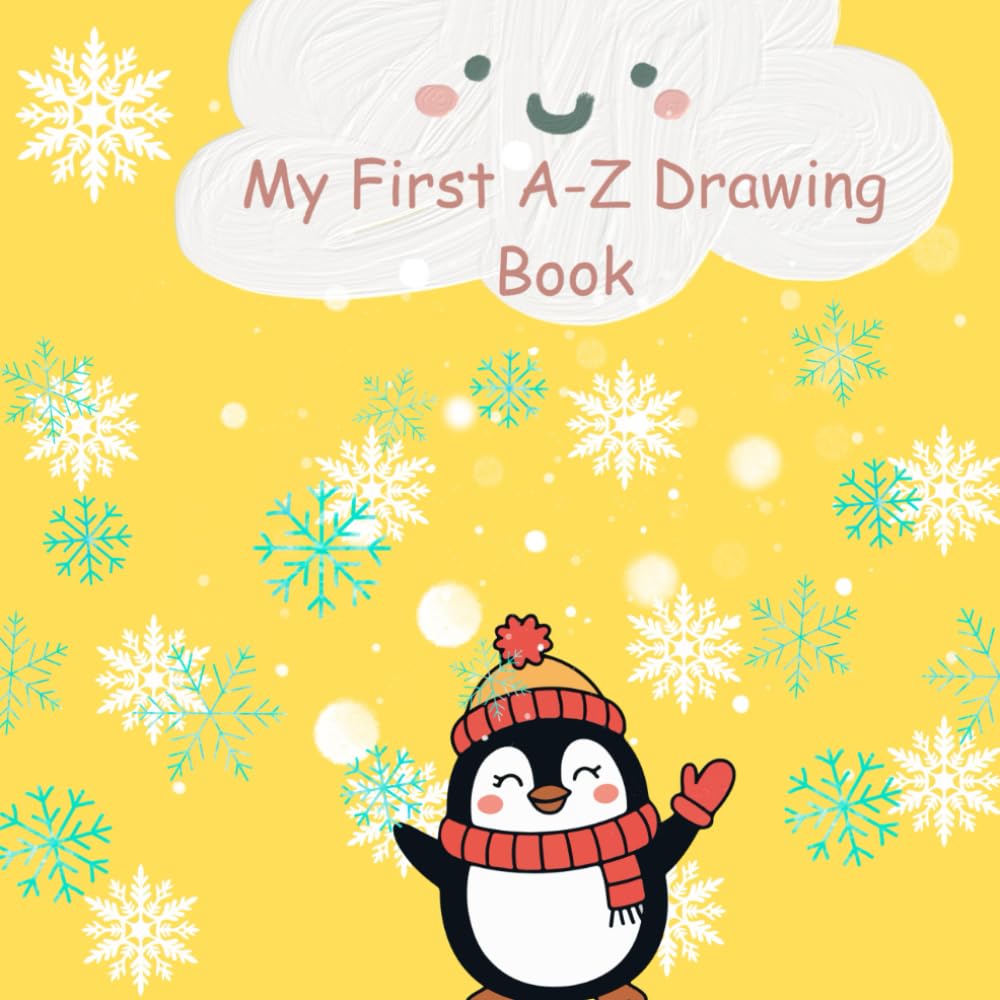 My first A-Z Drawing Book for Kids | Learn to Draw - Dot to Dot Drawing Book | Draw, Colour and Create for kids: Drawing Book : Fruits, animals and more.