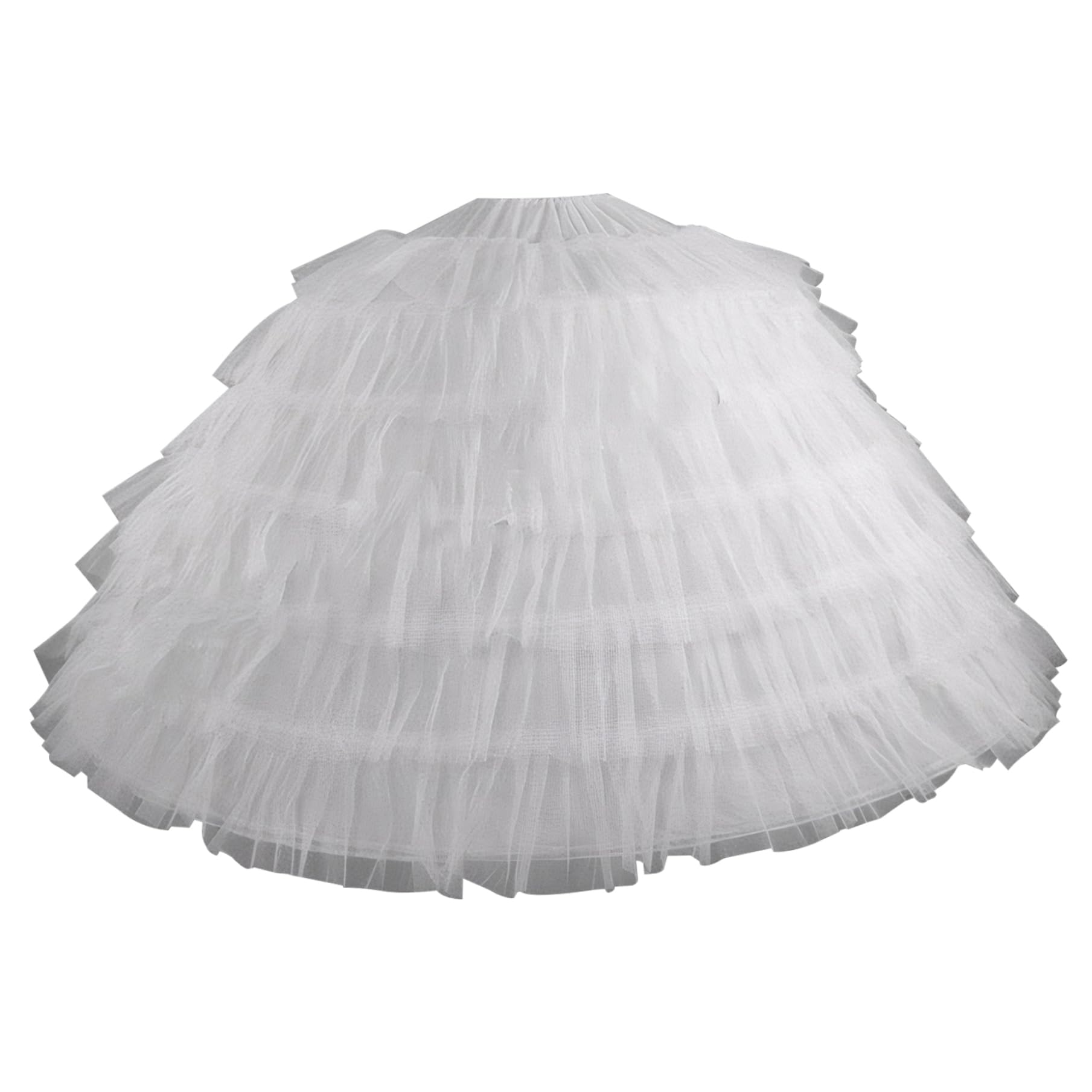 Jupon en tulle à 6 cerceaux 109 cm de long pour femme ajustable pour robe de mariée