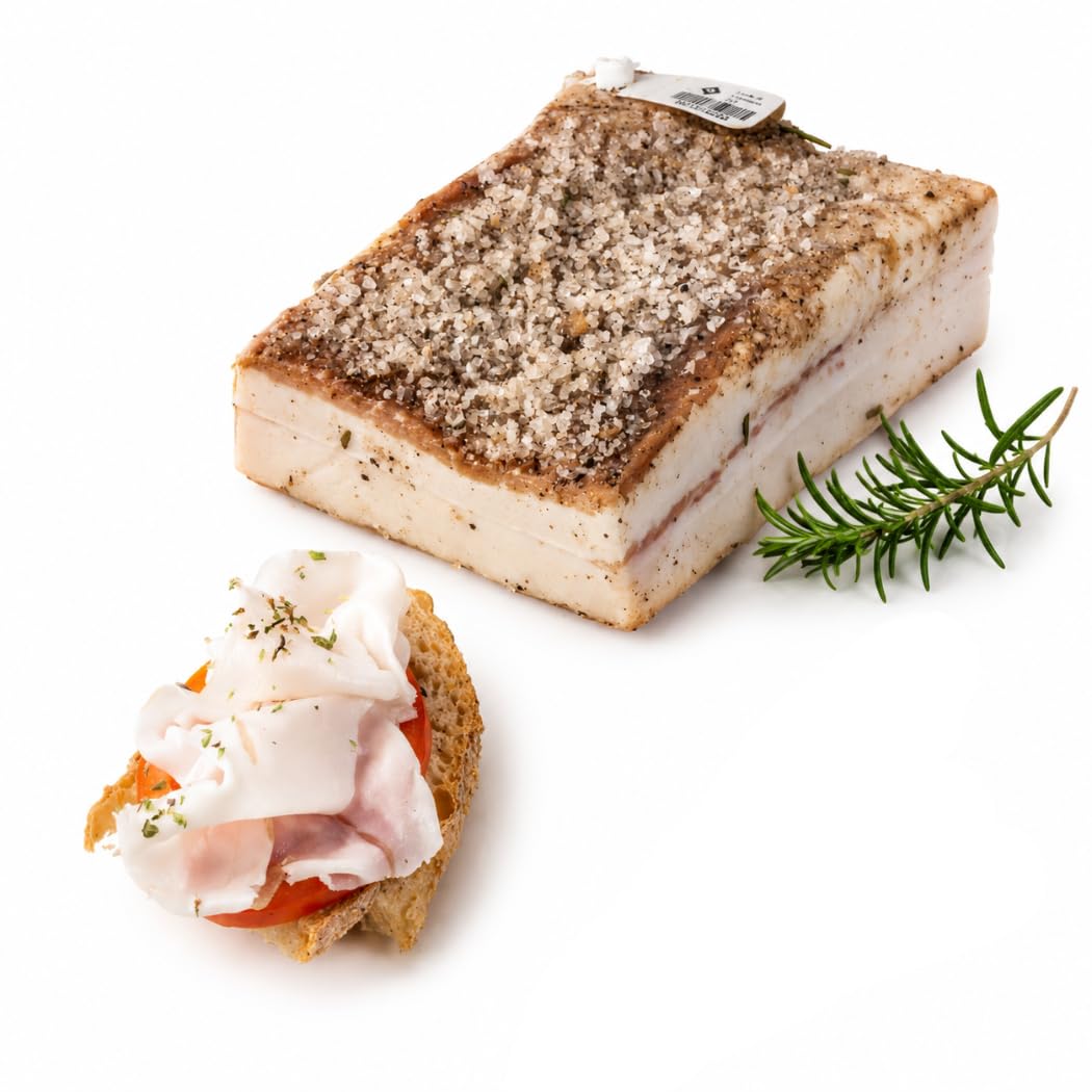 Mafalda Lardo di Colonnata IGP Special Reserve, die älteste Larderia in Colonnata seit 1930, natürlich und handwerklich, ohne chemische Konservierungsstoffe, 6 Monate gereift (500 gr)