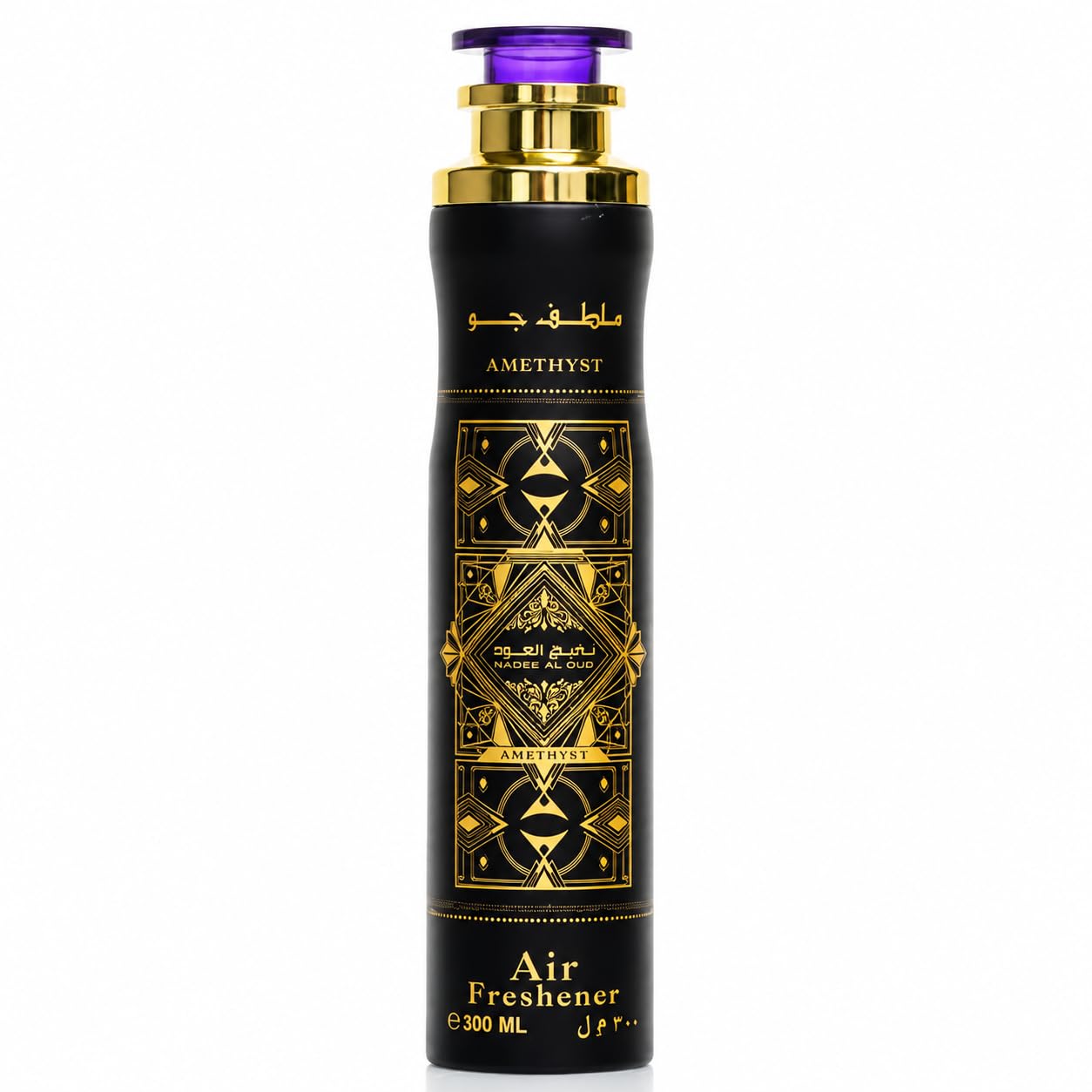 Luxury Arabic Air Freshener Spray 300ml – Long Lasting Oud Room Spray, Premium Home Fragrance Mist, Exotic Arabian Scent for Living Room, Bedroom, Office & Car (Amethyst)