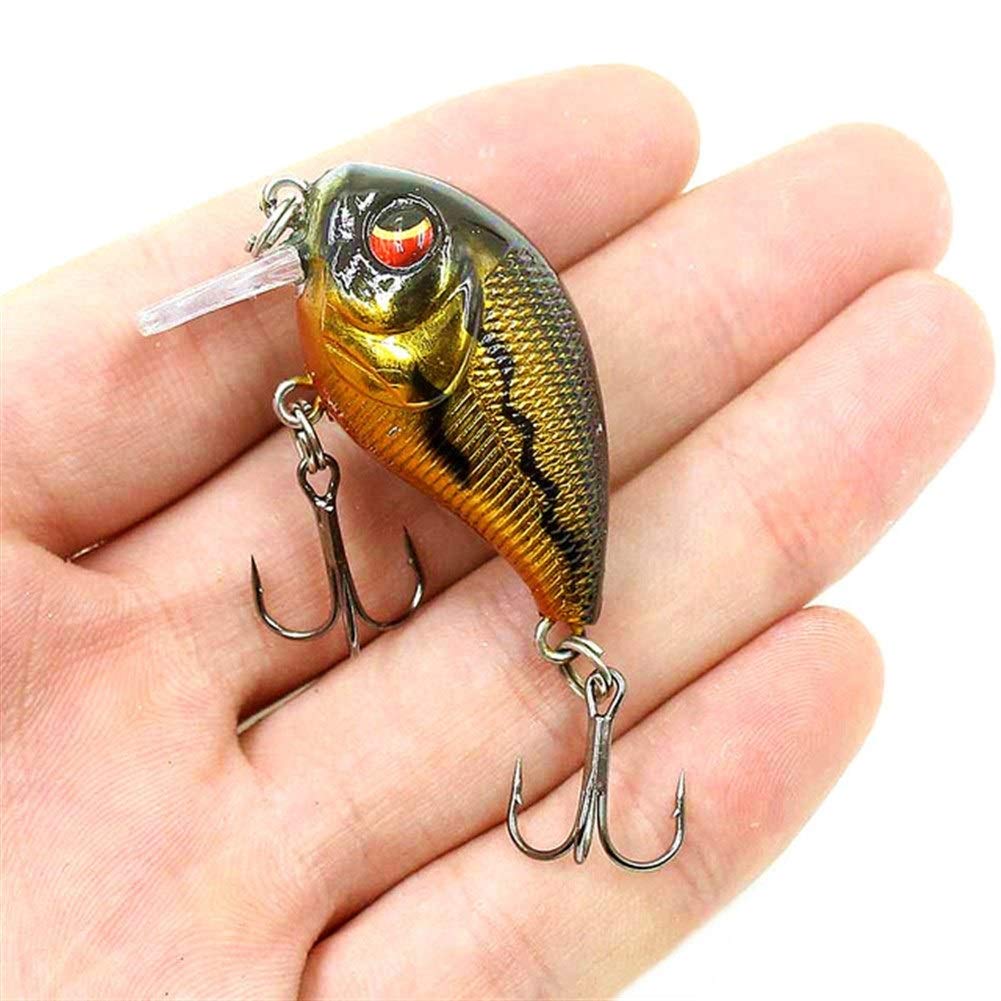Esche da Pesca morbide, Esche da Pesca 1pc Galleggiante Crankbait Esca da Pesca 5.5cm 8.4g Isca plastica Artificiale Esca Dura Pesca Wobblers spigola Trota Pesca alla Carpa