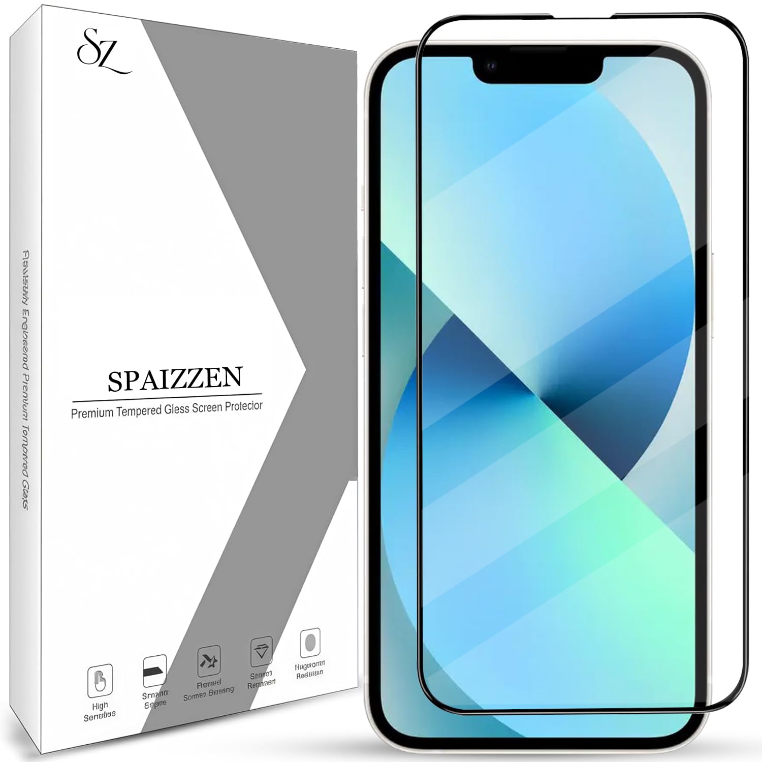 Tempered Glass Screen Protector Compatible for iPhone 13/13 Pro / 14 with Edge to Edge Coverage and Easy Installation Kit-image-23