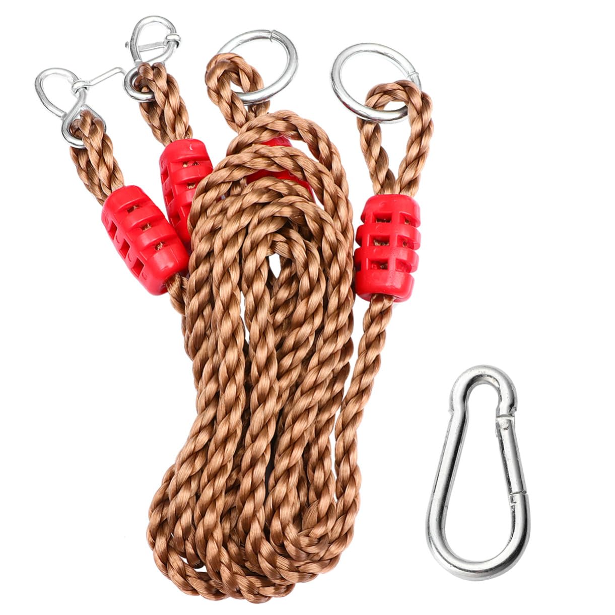 TOYANDONA 6pièces Sangle de Balançoire Réglable pour Suspension Extérieure Sangles de Suspension pour Balançoire Corde de Couleur Aléatoire