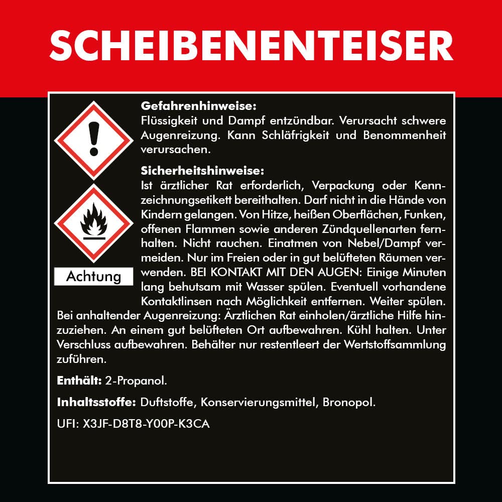 Brestol SCHEIBENENTEISER 4X 300 ml - bis -70 °C Antifrost Anti-Frost Klarsicht Enteiser Scheibenenteiser Türschlossenteiser Klare Sicht